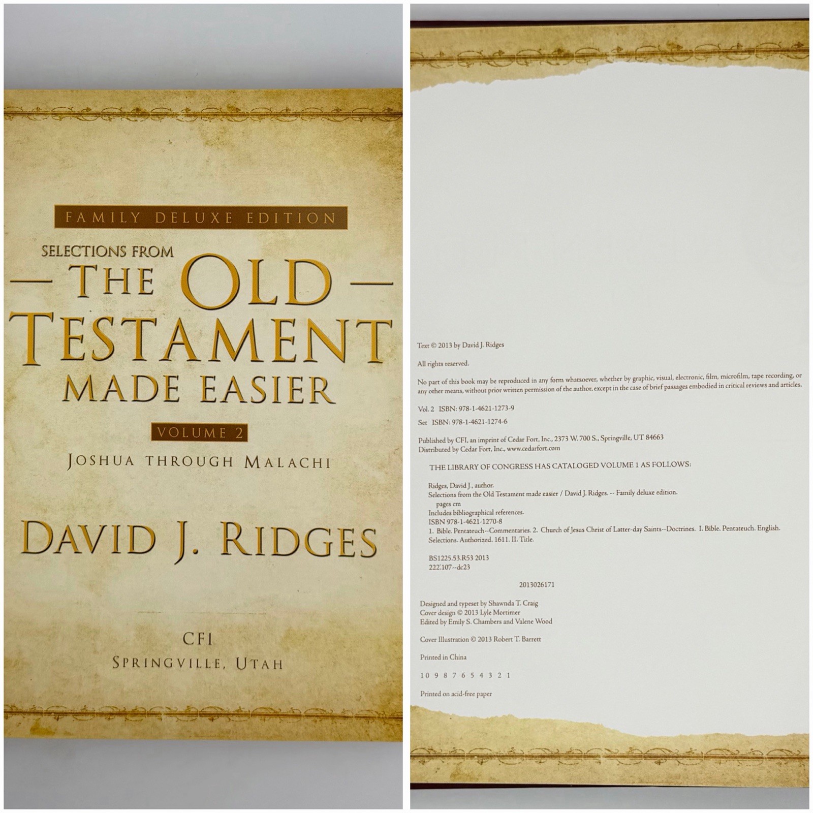 The Old Testament Made Easier – David J. Ridges (Family Deluxe Ed.) 2 vol HC set