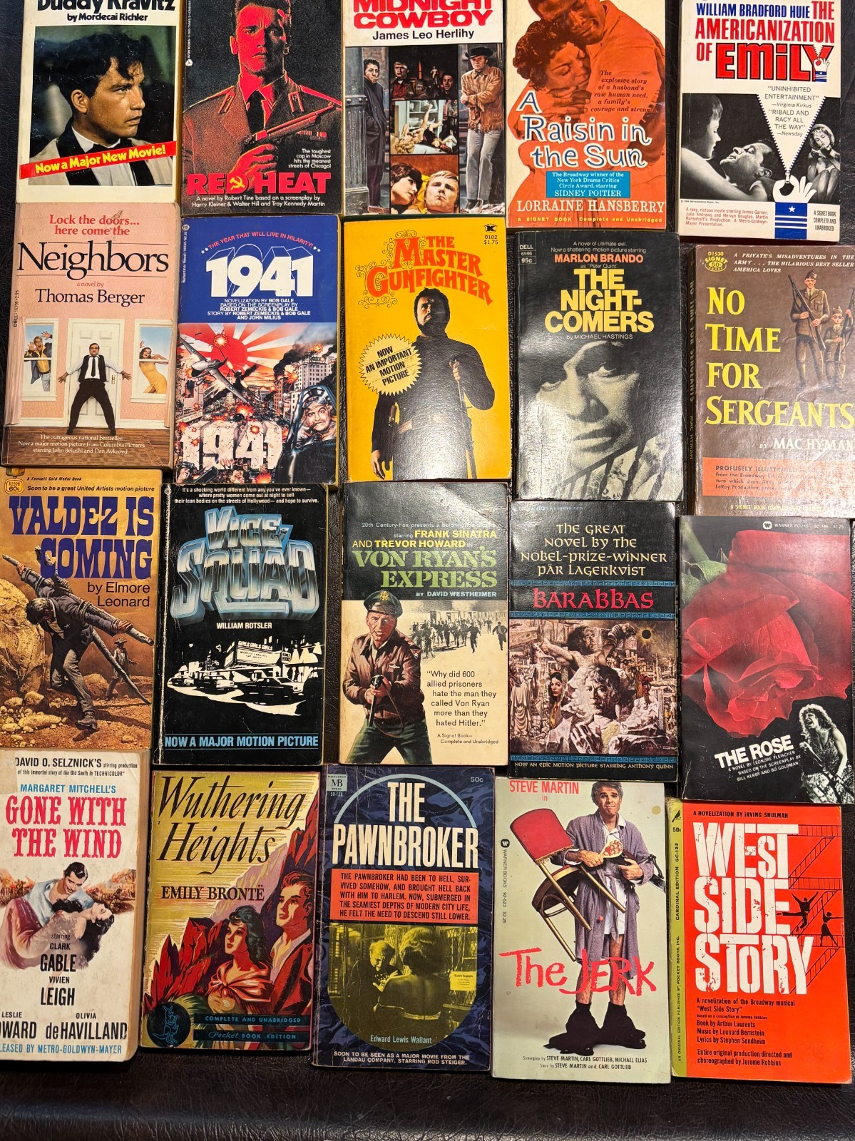 Lot 14 – 20 Movie tie-in paperbacks average VG 1940s-2000s see photos