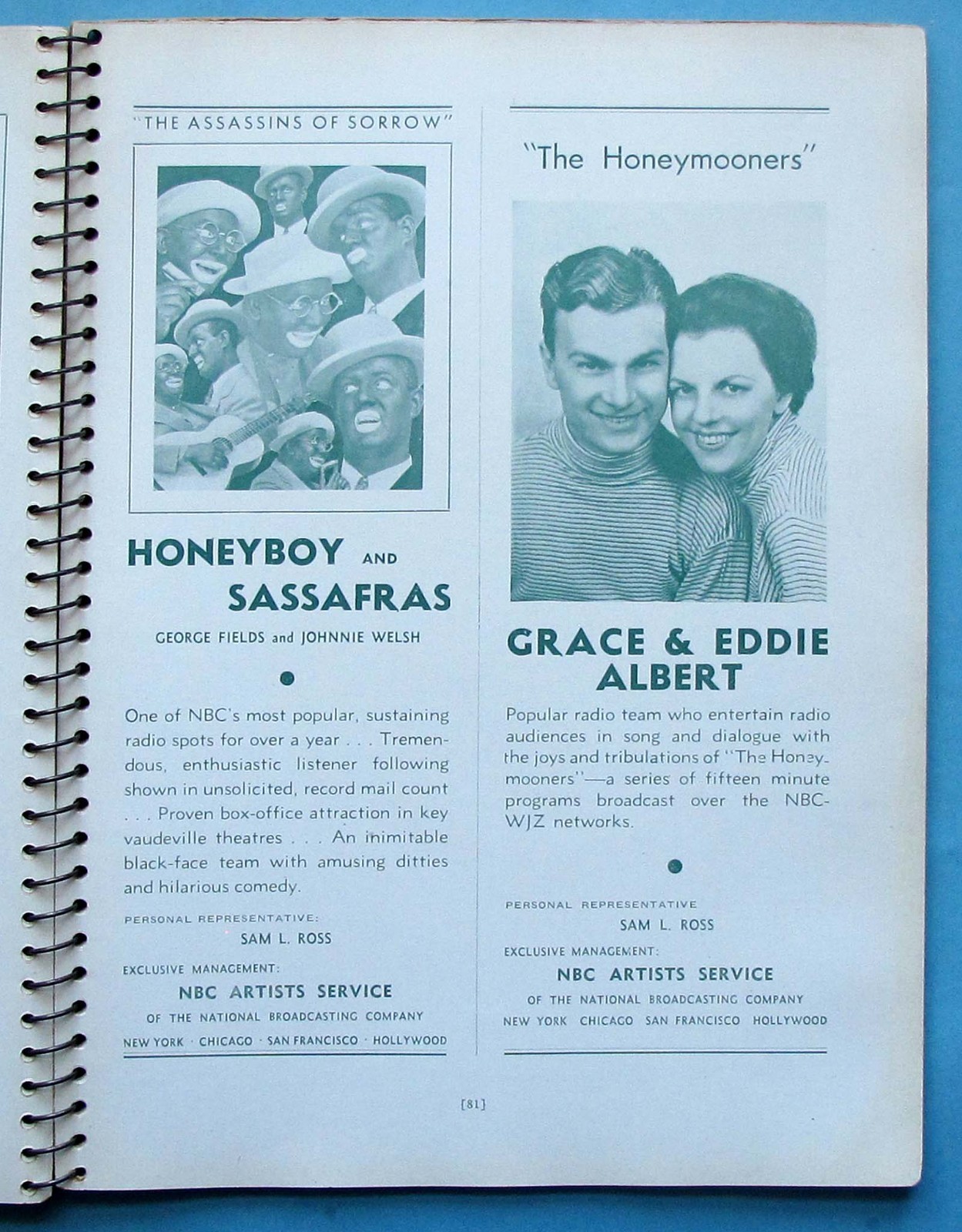 VTG – 1936 – WHO’S WHO IN RADIO MAGAZINE – SPIRAL BOUND – 144 PAGES – VERY HTF