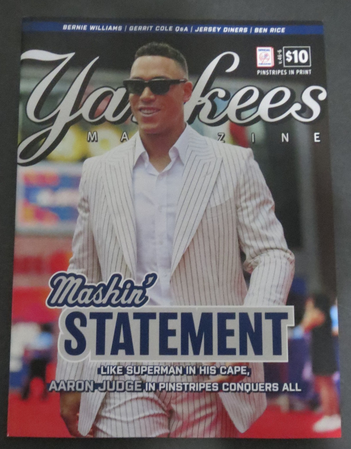 New York Yankees Magazine August 2025 Aaron Judge All Star Game Bernie Williams