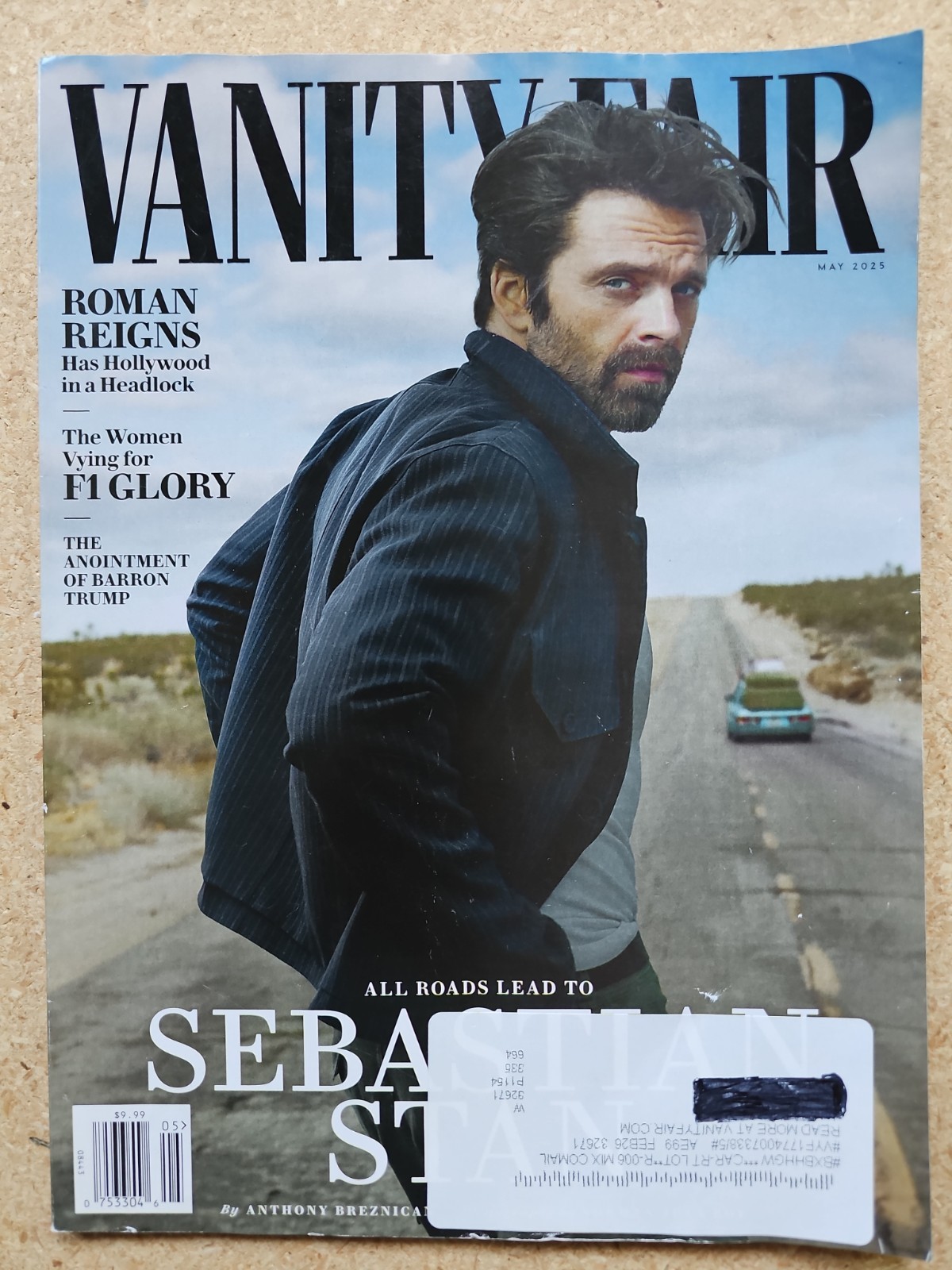 Vanity Fair Magazine May 2025 SEBASTIAN STAN F1 Glory Women Roman Reigns Barron