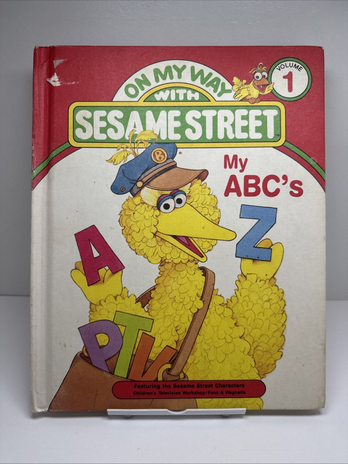 On My Way With Sesame Street ~ ABC’s Vol 1 Muppets Vintage 1989 Hardcover Book