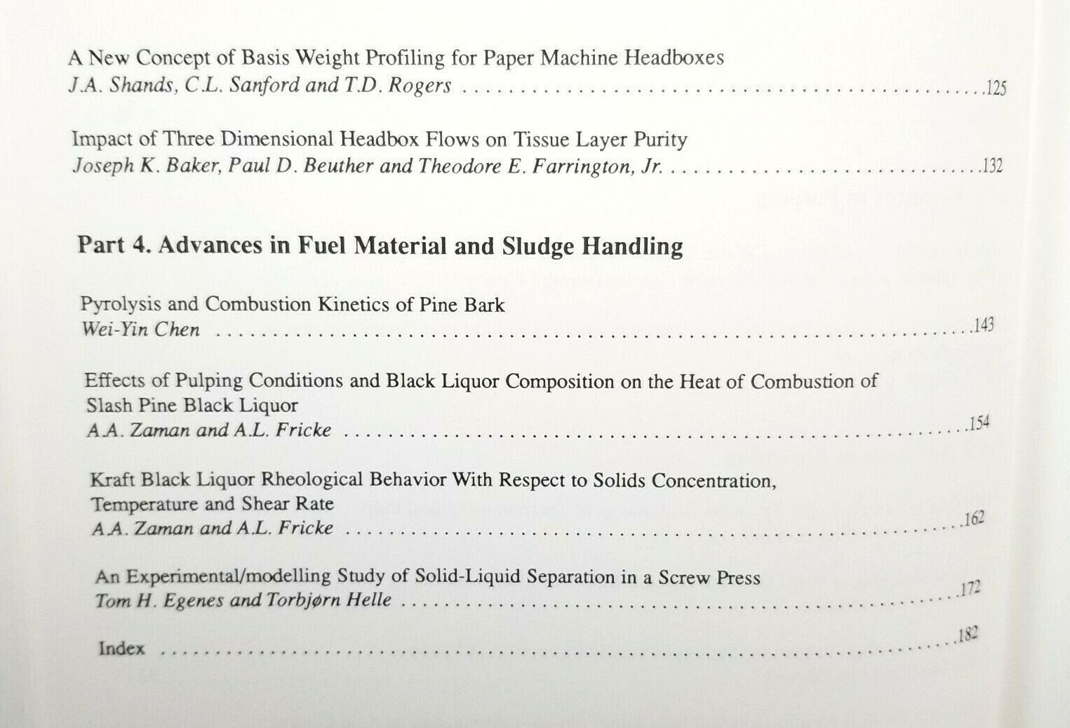 Advances in Pulping and Papermaking : The 1994 Forest Products Symposium AIChE