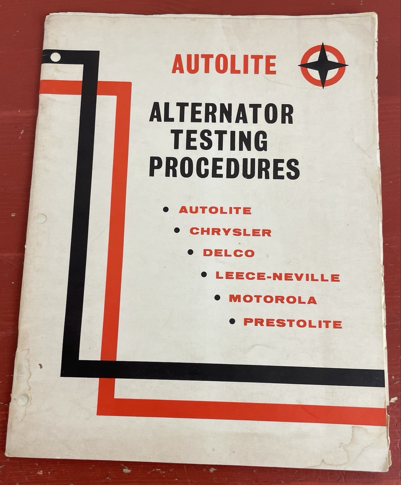 Autolite Alternator Testing Procedures Ford Motor Company VTG PB Booklet 1964