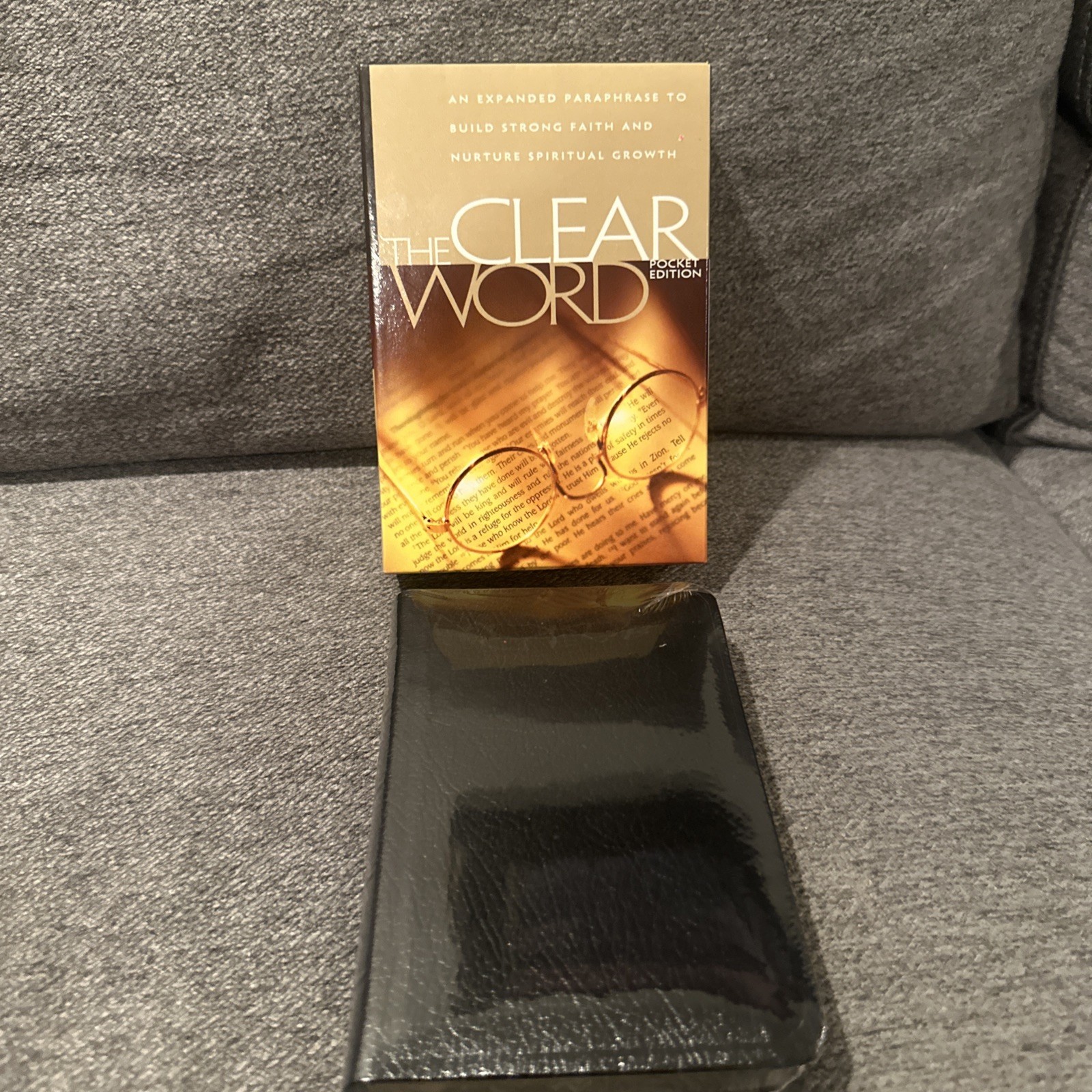 The Clear Word Pocket Edition Black Bonded Leather By Jack Blanco