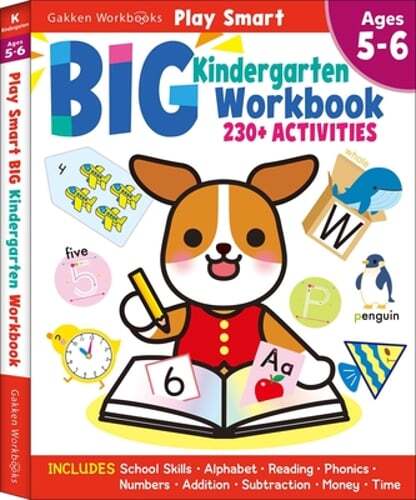 Play Smart Big Kindergarten Workbook: 240pages, Ages 5 to 6: New