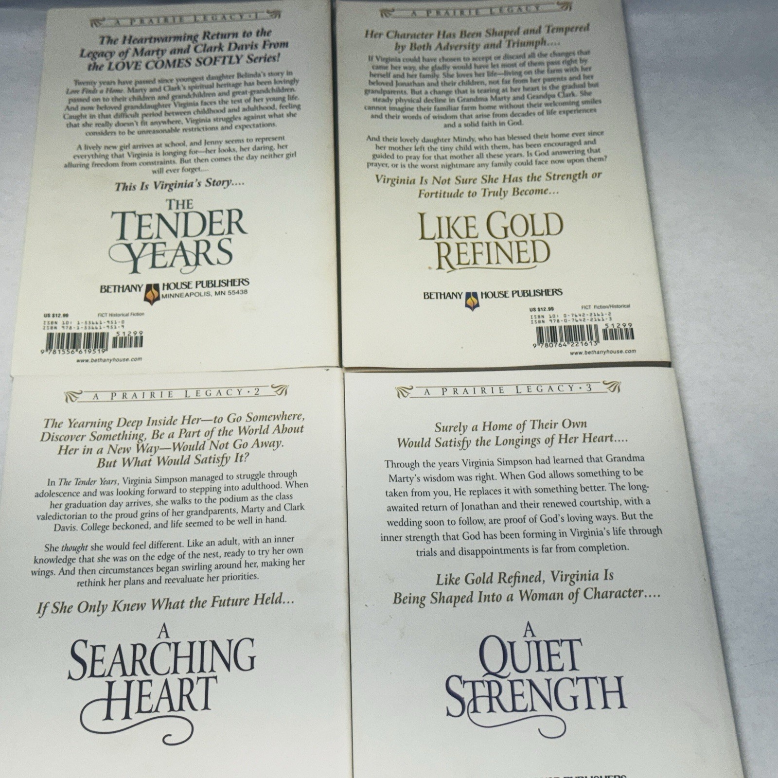 Janette Oke A Prairie Legacy Set Of 4 Books In Case Boxed Set Bethany House Pub