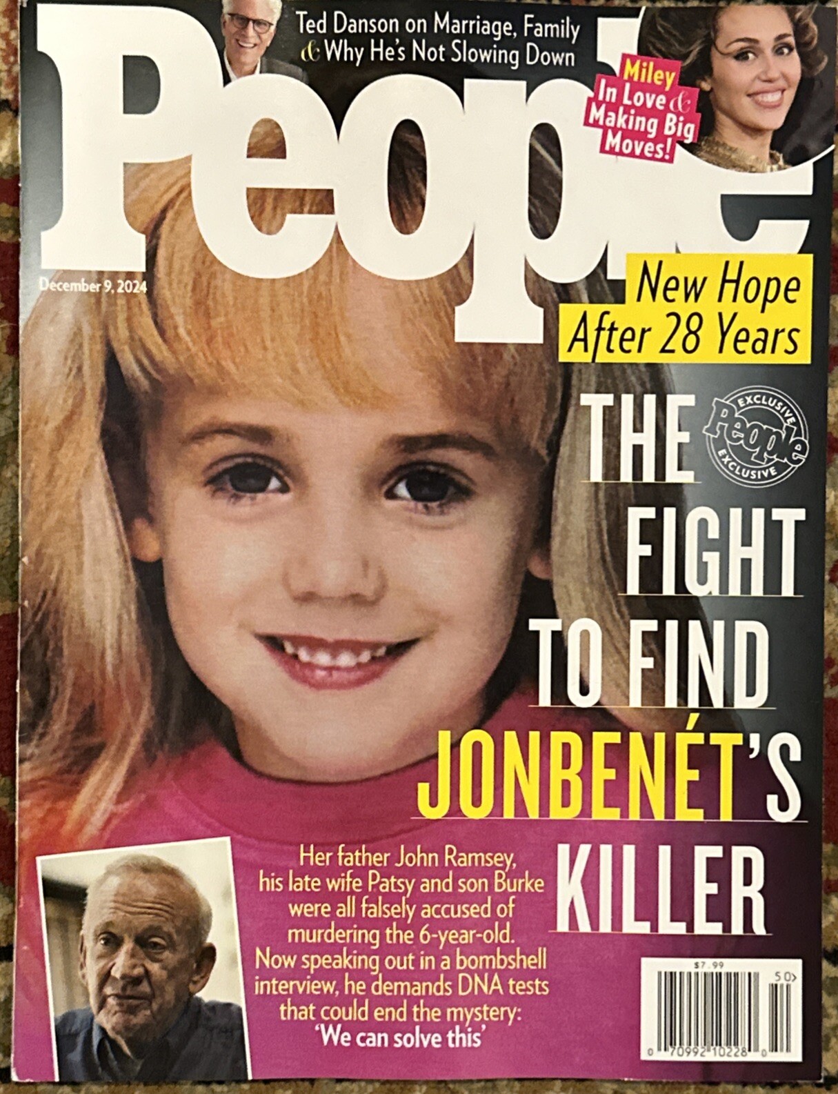People Magazine December 9 th 2024 Jonbenet Hope after 28 years