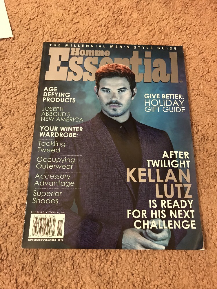 Homme Essential magazine Kellan Lutz Joseph Aboud Holiday gift guide Outerwear
