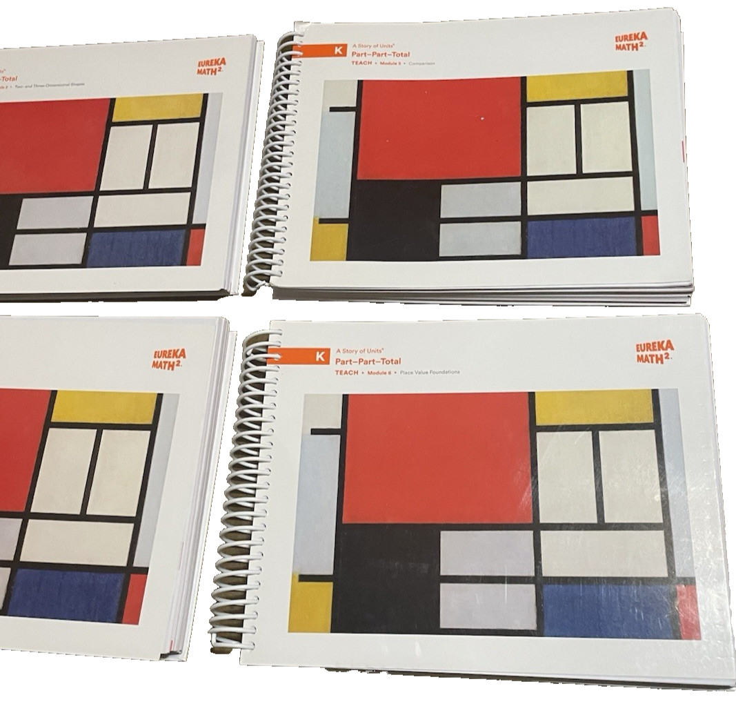 Eureka Math Squared Grade K Teacher Manual Set NEW, Complete- all 6 Modules