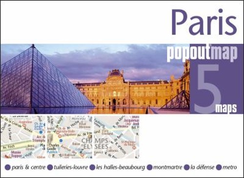 Paris Popoutmap Paperback Compass Maps Staff