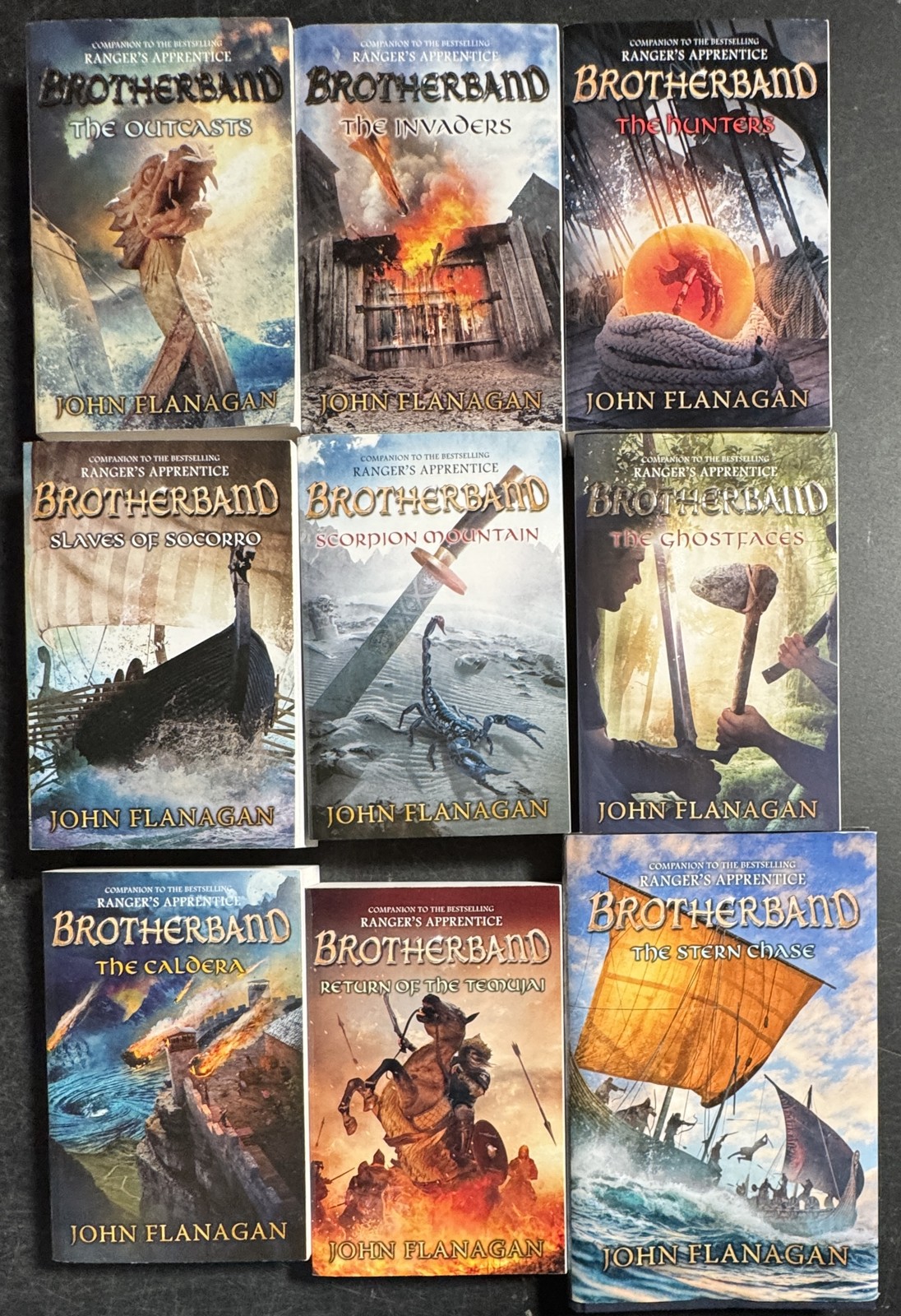 Complete Series Set BROTHERBAND CHRONICLES 1-9 John Flanagan Lot 9