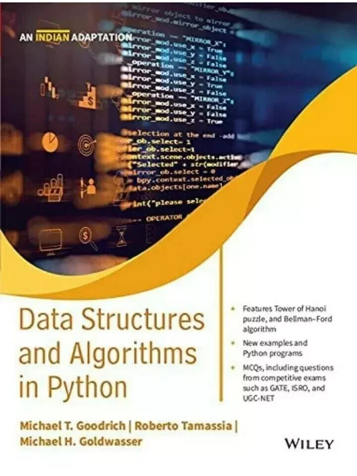 Data Structures and Algorithms in Python by Goodrich 1st ED- FREE SHIP FROM USA