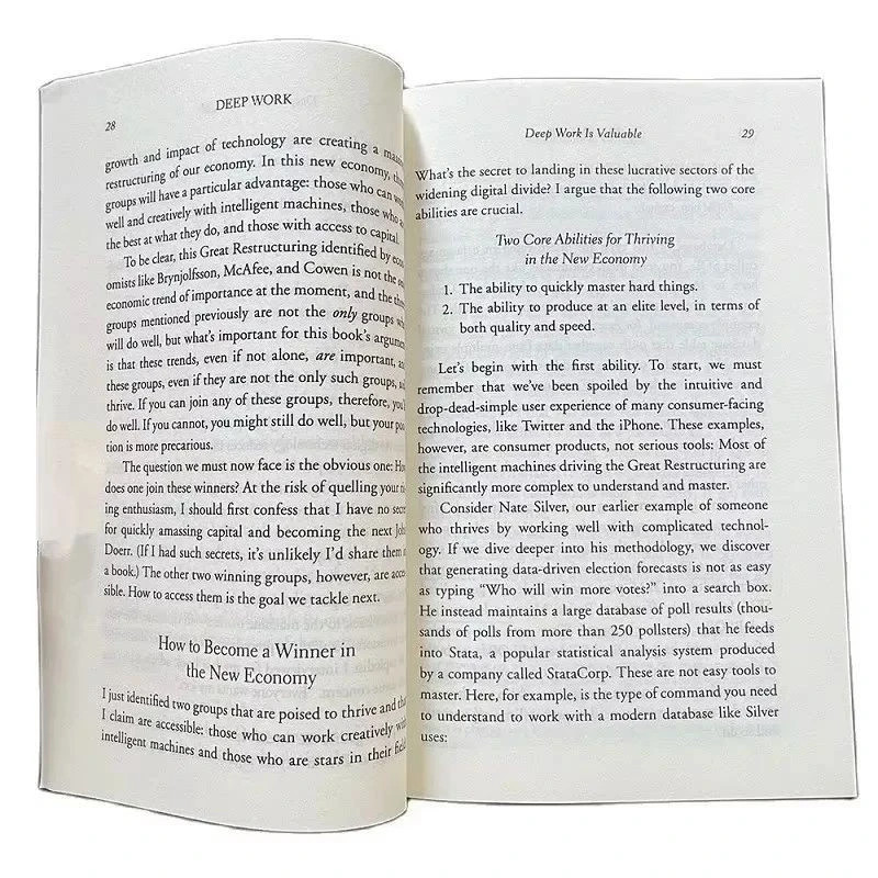 Deep Work English Book By Cal Newport Rules for Focused Success In A Distracted*