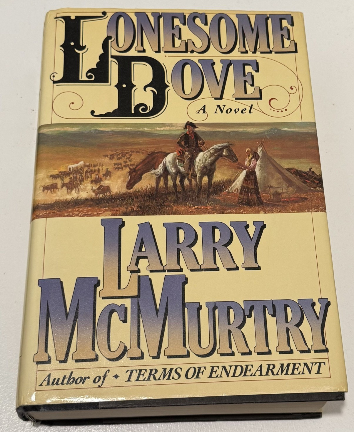 Lonesome Dove by Larry McMurtry – 1985 Hardcover – 1st Edition. 4th Print, Error