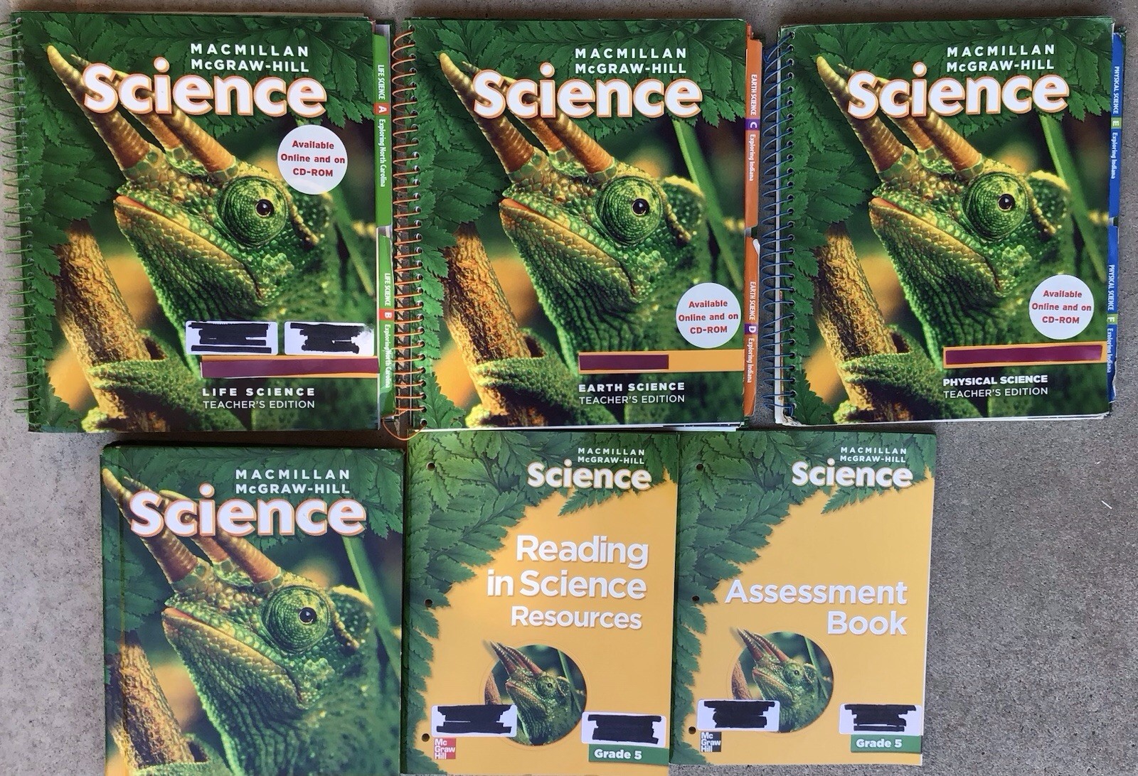 5th Grade 5 Science Teacher Edition Tests Resources Homeschool McGraw Set