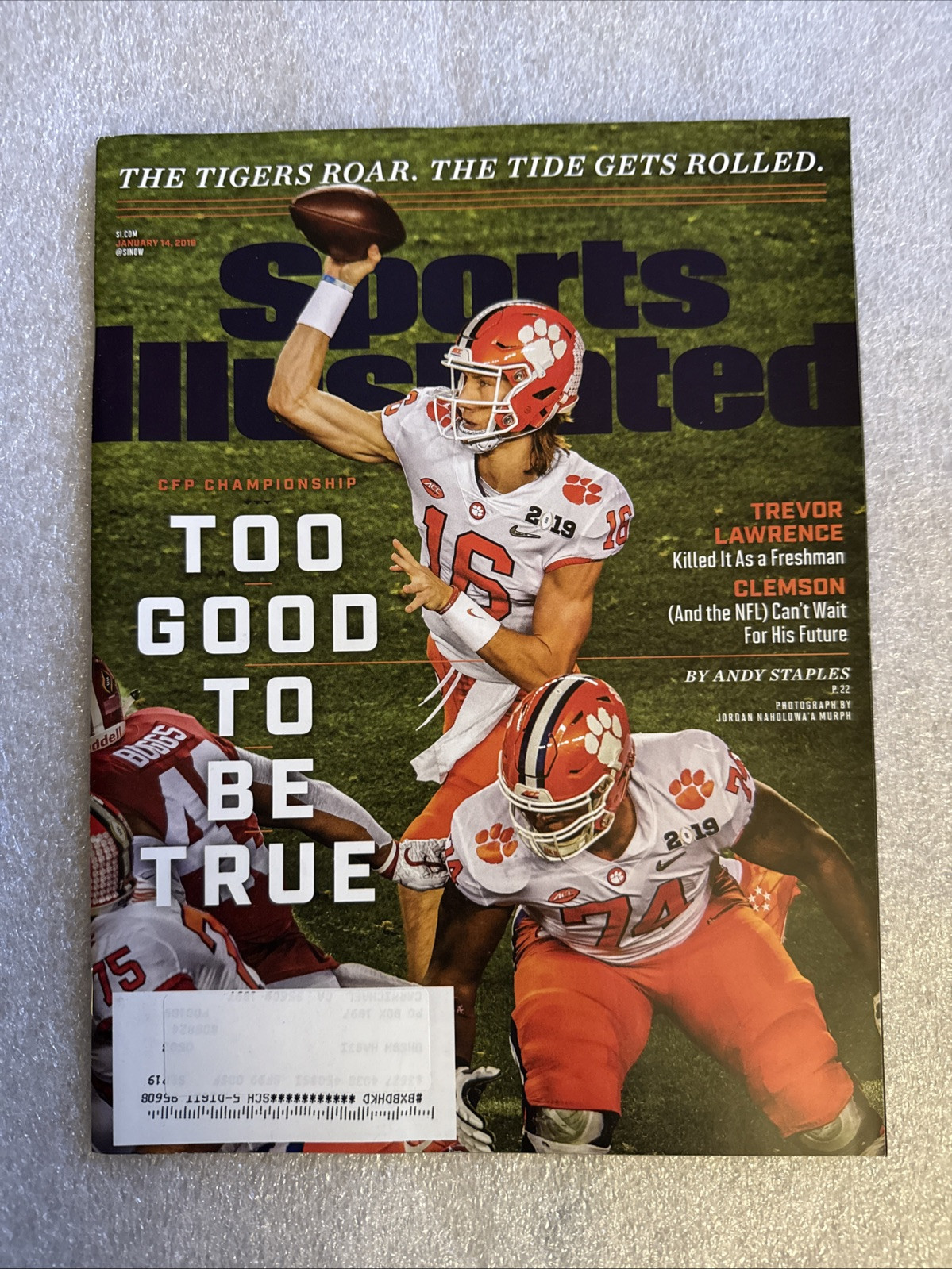 Sports Illustrated January 14, 2019 Too Good To Be True Trevor Lawrence 76 PAGES