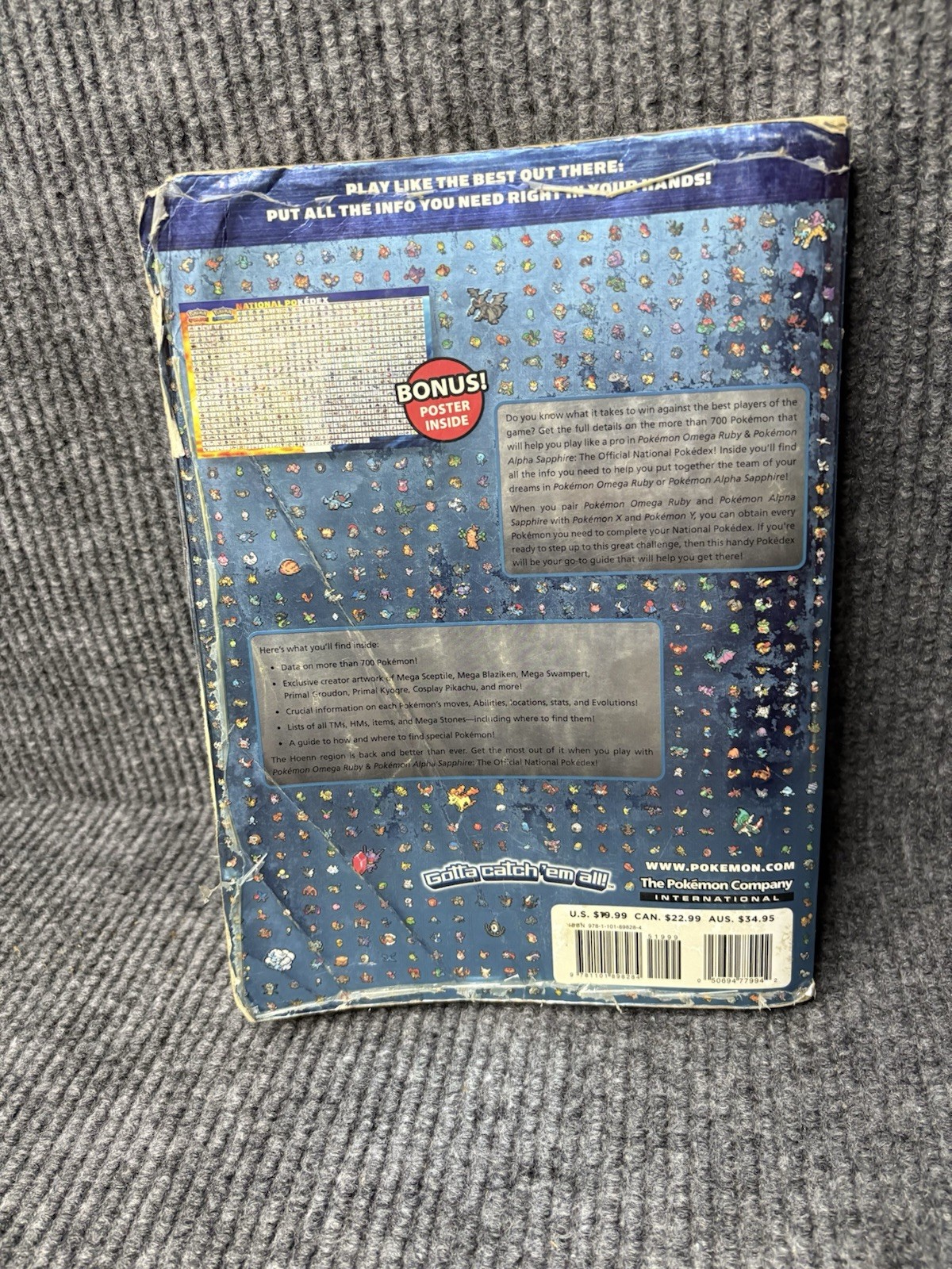 Pokémon Omega Ruby and Pokémon Alpha Sapphire Official National Pokédex BOOK