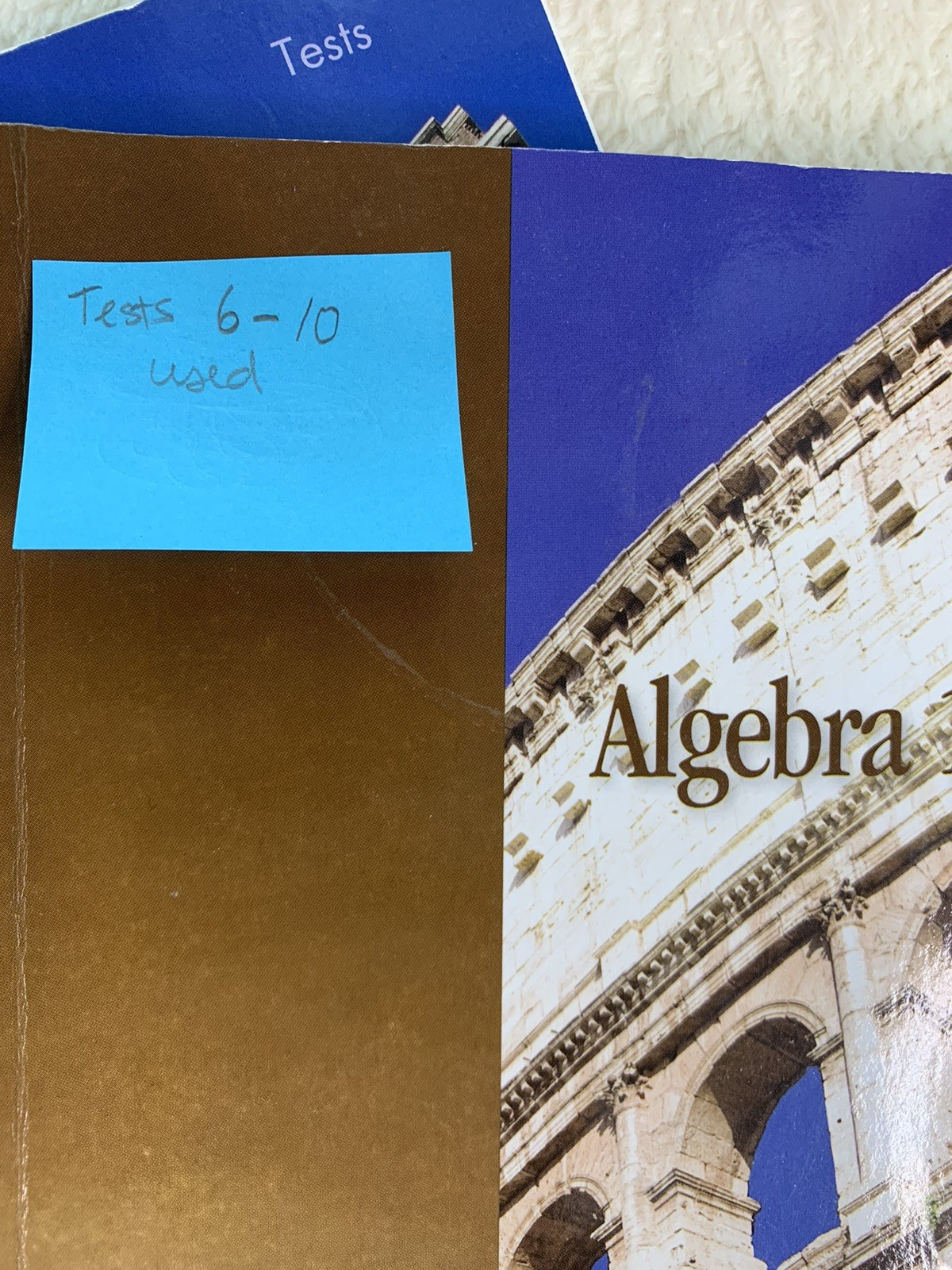Math U See Algebra 1 Instruction Manual and SOME Tests SEE PICTURES