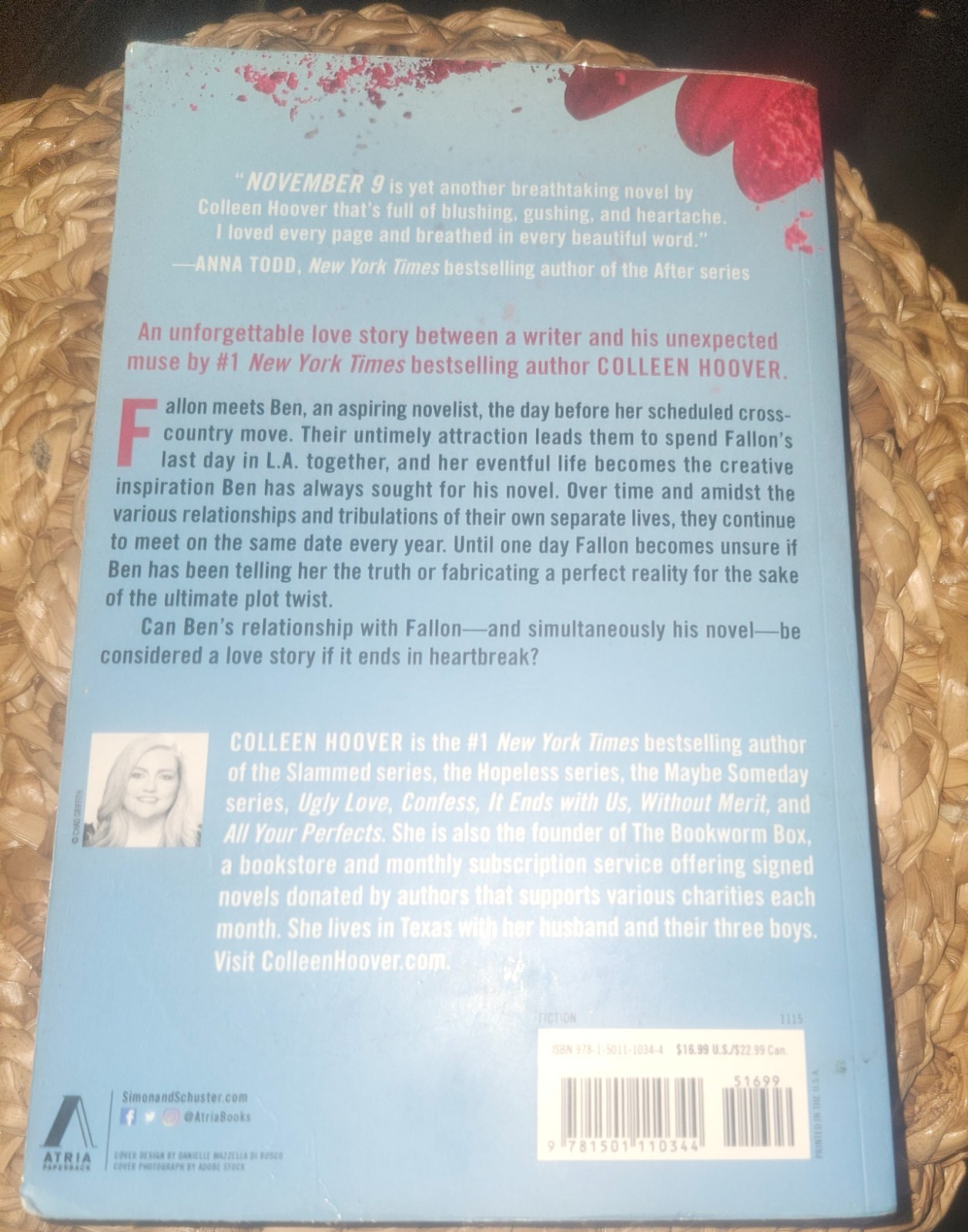 November 9: A Novel – paperback Hoover, Colleen
