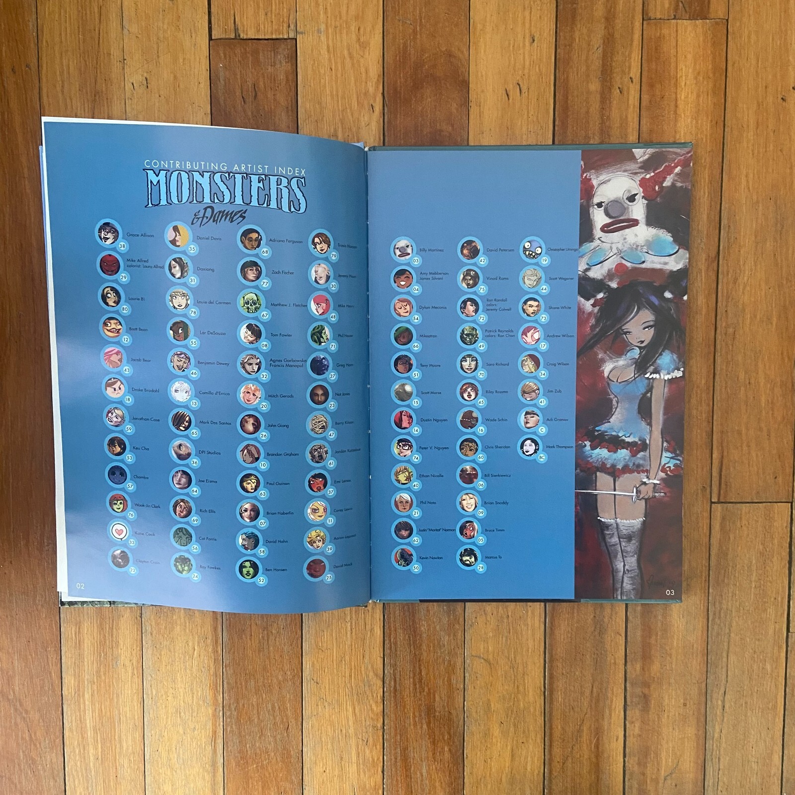 Monsters & Dames 2012 Emerald City Comicon Artbook Hardcover Initialed AP/1150