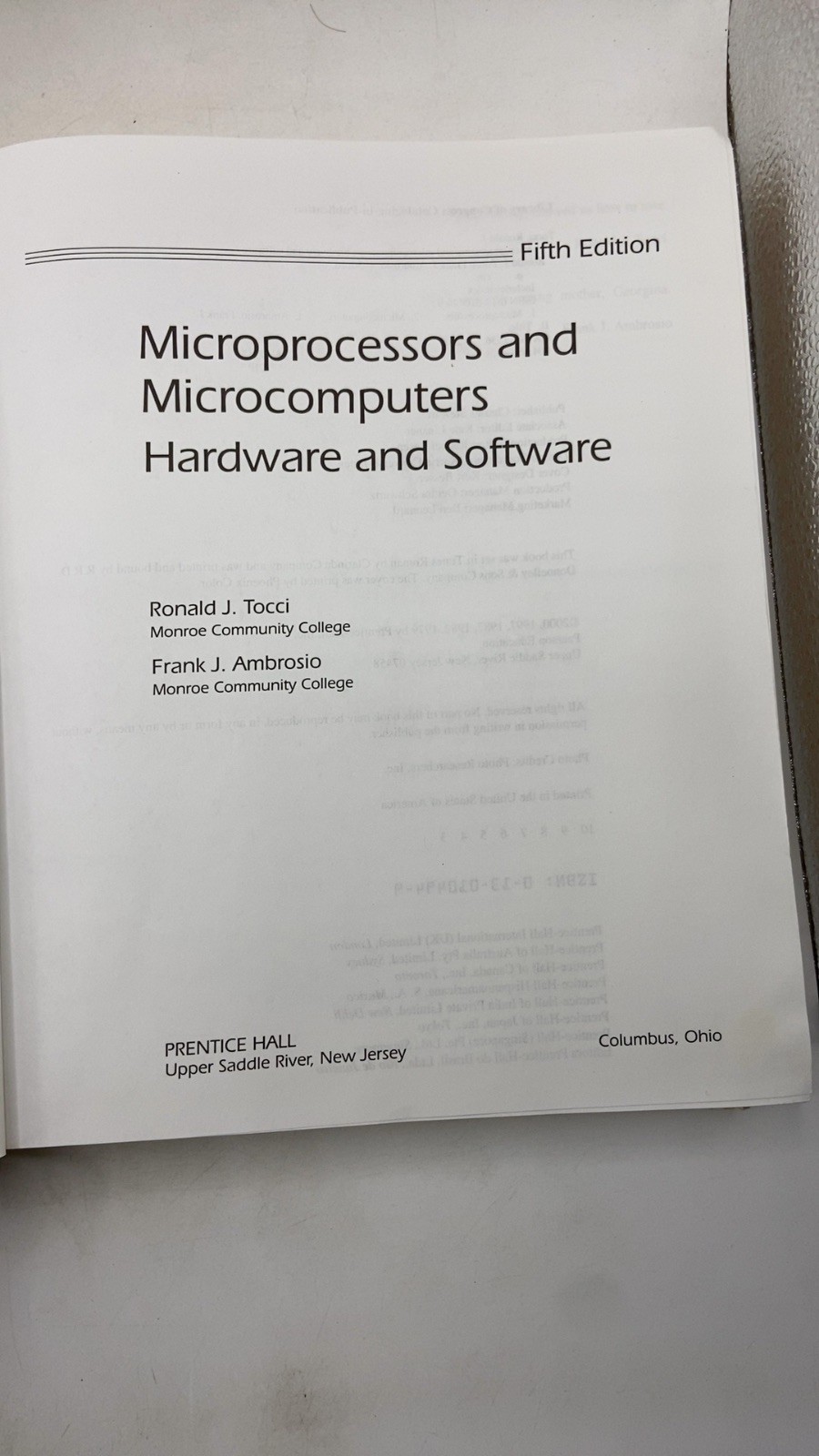 Microprocessors and Microcomputers: Hardware and Software