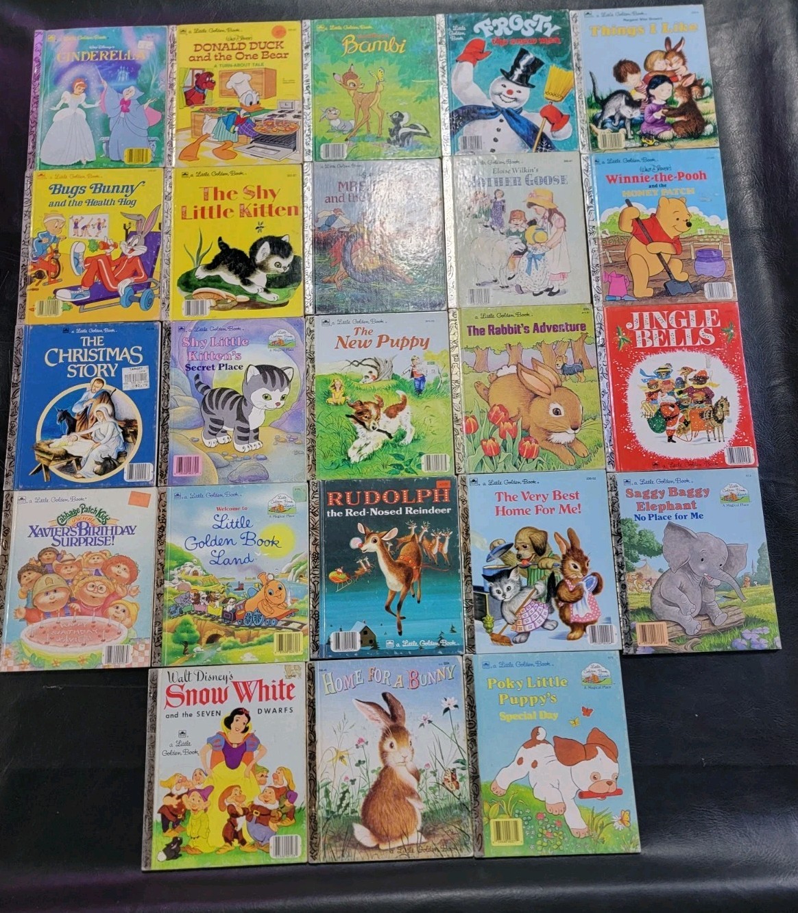 Little Golden Book Mixed Hardcover Book Lot Of 23 – 1980’s Good Condition