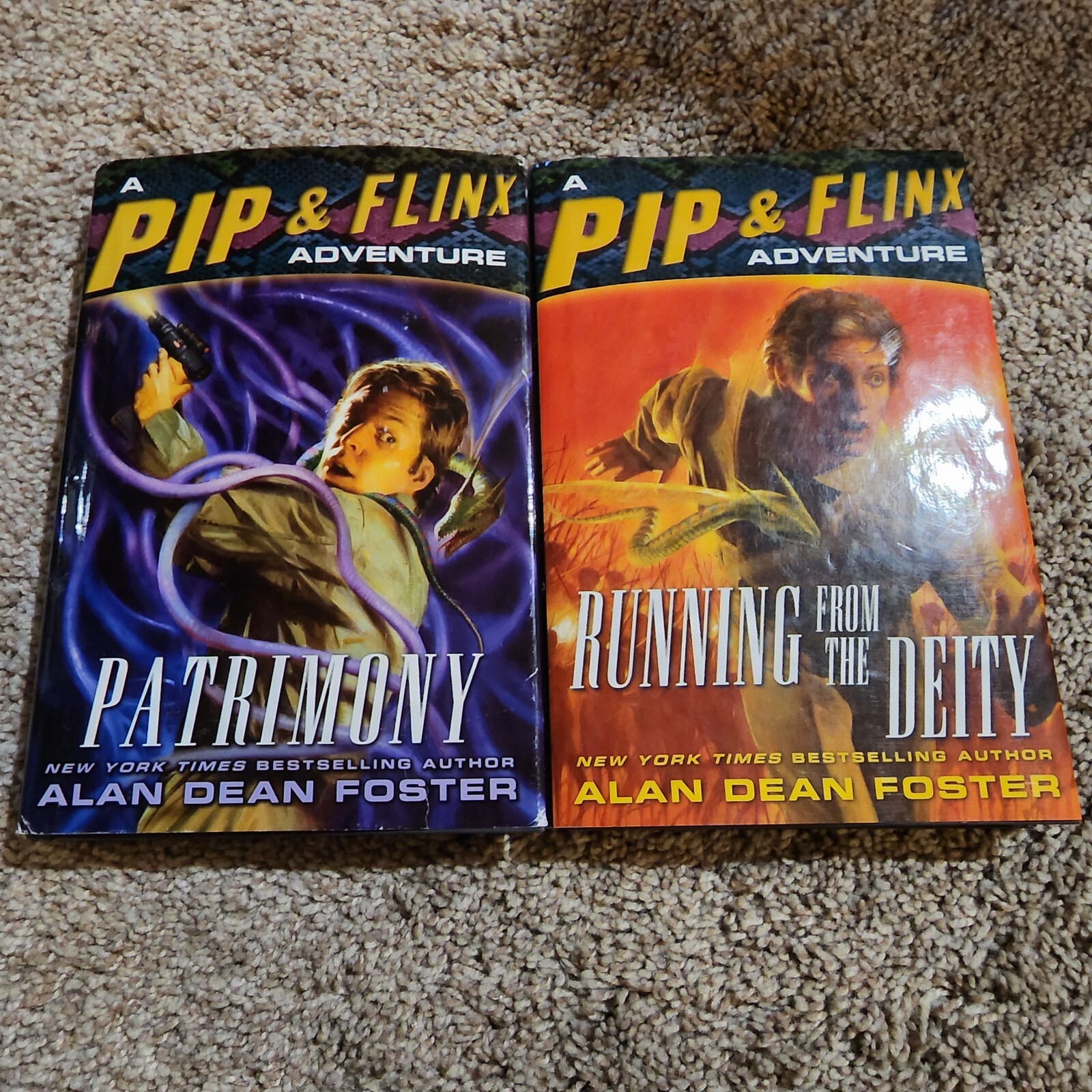 Lot of 2 A Pip & Flinx Adventure – Patrimony & Running from the Deity HC