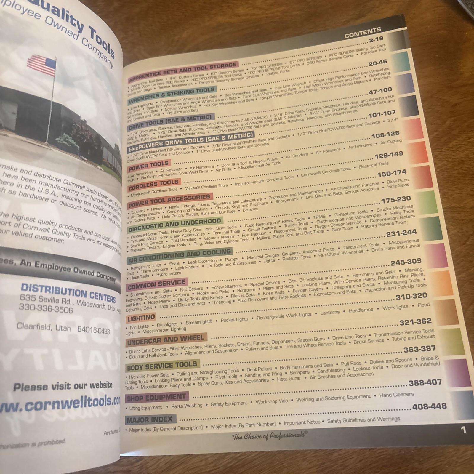 Cornwell Quality Tools Master Catalog (2015) C2016 Full Color 448 Pages