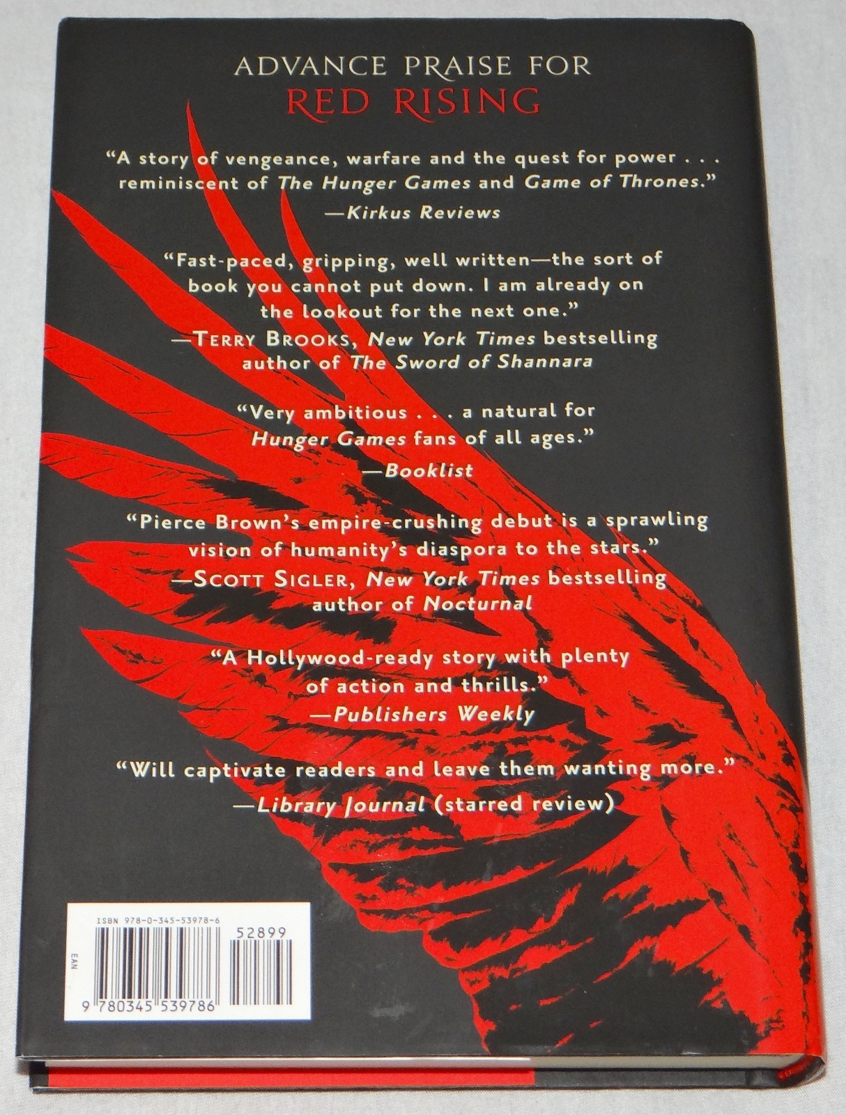 Pierce Brown, Red Rising, Book 1, Hardcover Edition 18th Print Very Good (+)