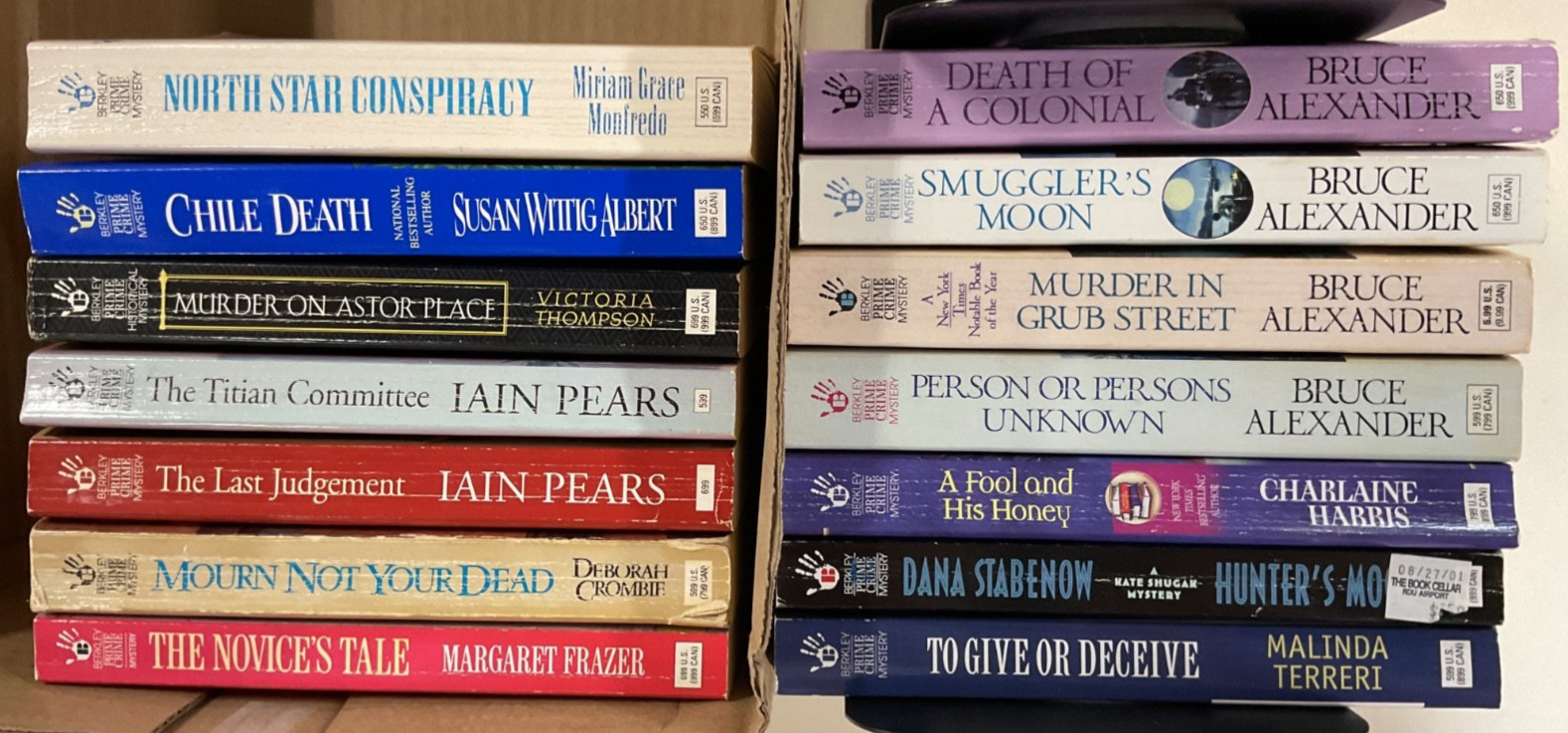 Berkley Prime Crime Mysteries PB lot of 14 Last Judgement Hunter’s Moon