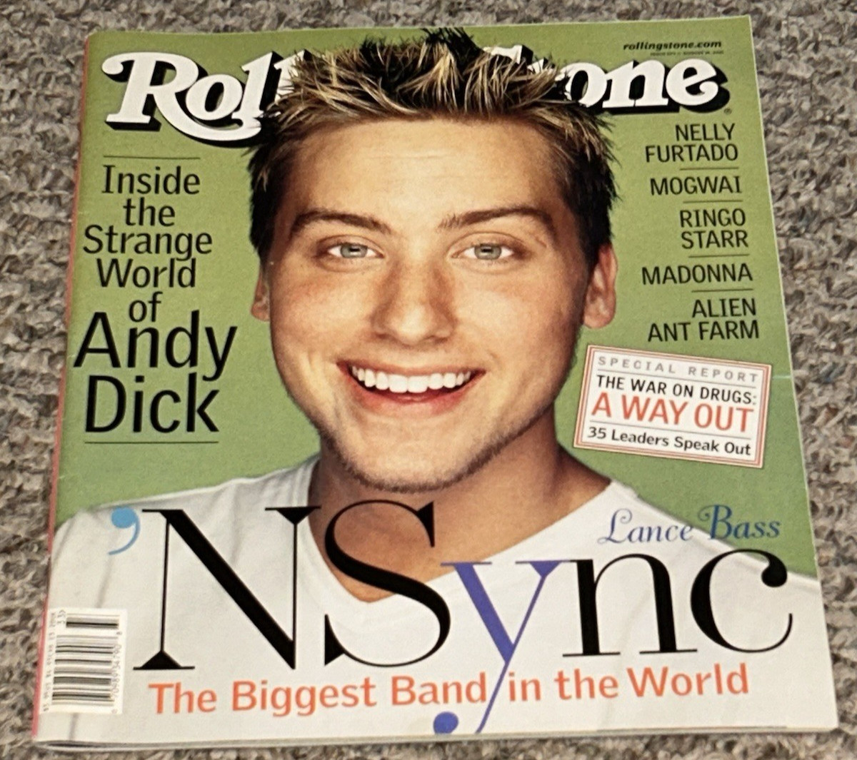 Rolling Stone August 16 2001 Nsync Lance Bass Cover Collectors 875 Andy Dick