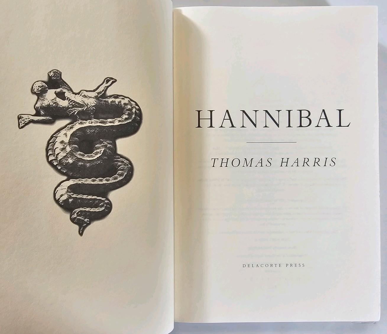 Hannibal by Thomas Harris (1999 Hardcover) 1st Edition First Printing HC/DJ VG