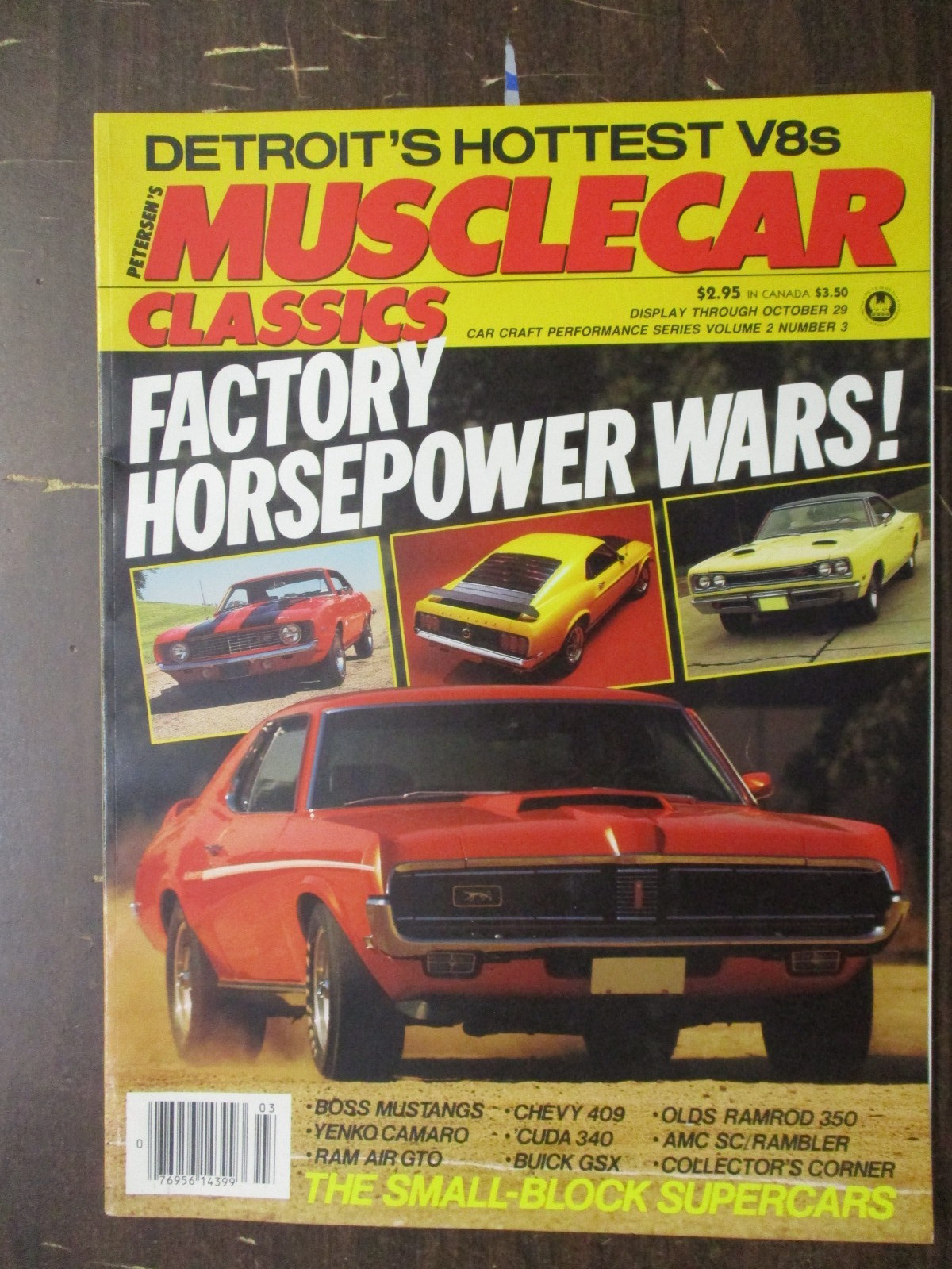 PETERSEN’S MUSCLE CARS CLASSICS MAGAZINE CAR CRAFT PERFORMANCE SERIES 1984 V2 #3