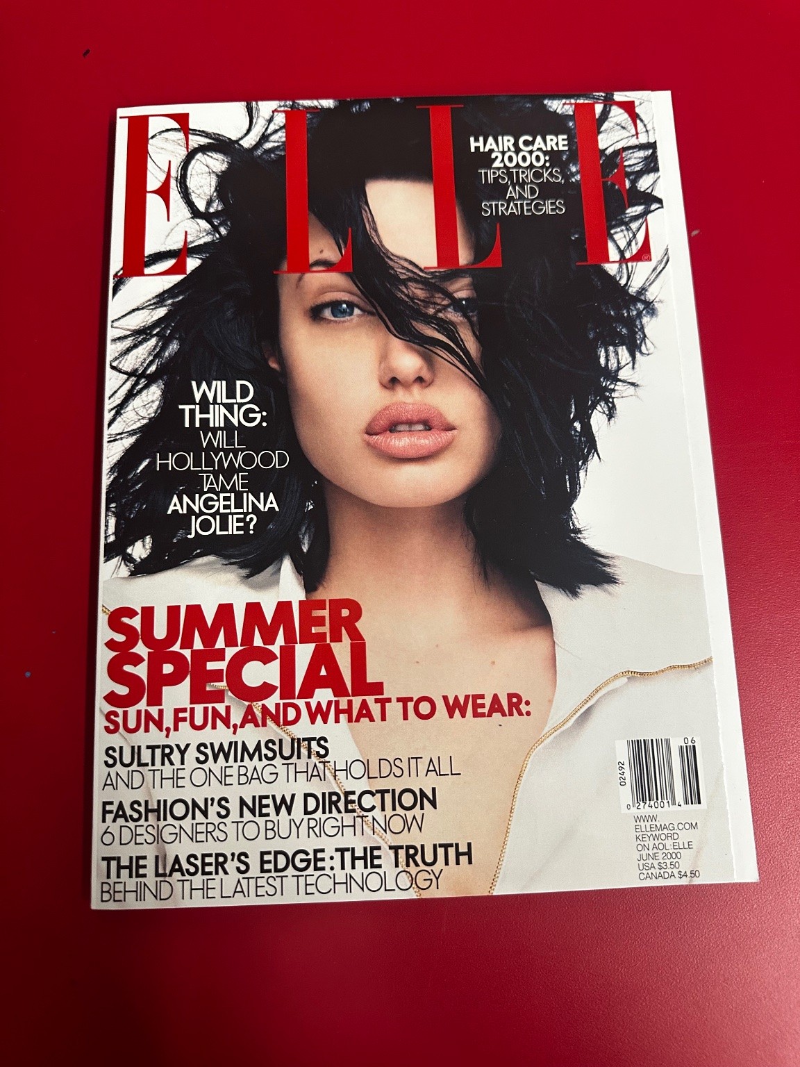 ELLE Magazine June 2000 Angelina Jolie Summer Special Fashion Conde Nast