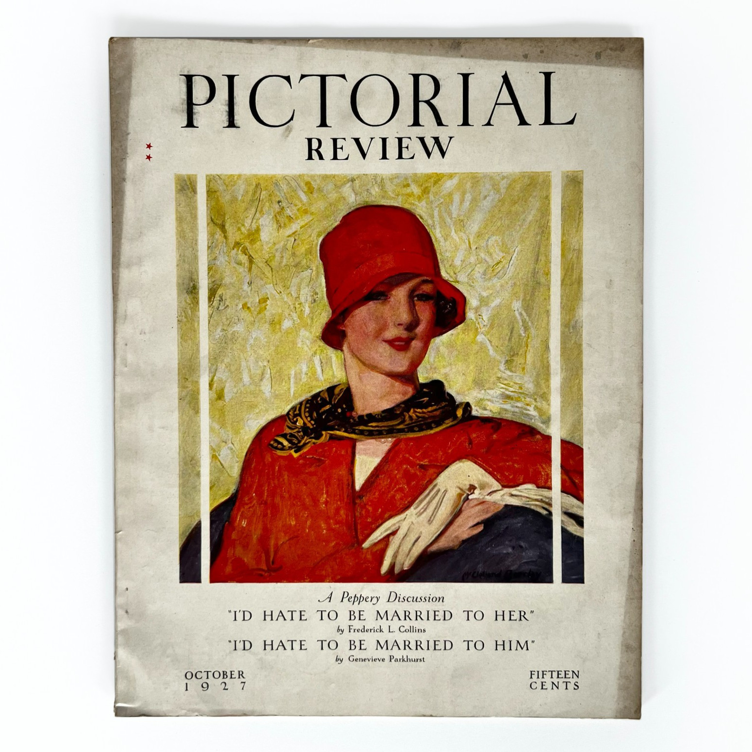 VTG Oct 1927 Pictorial Review McClelland Barclay Paris Fashion Halloween