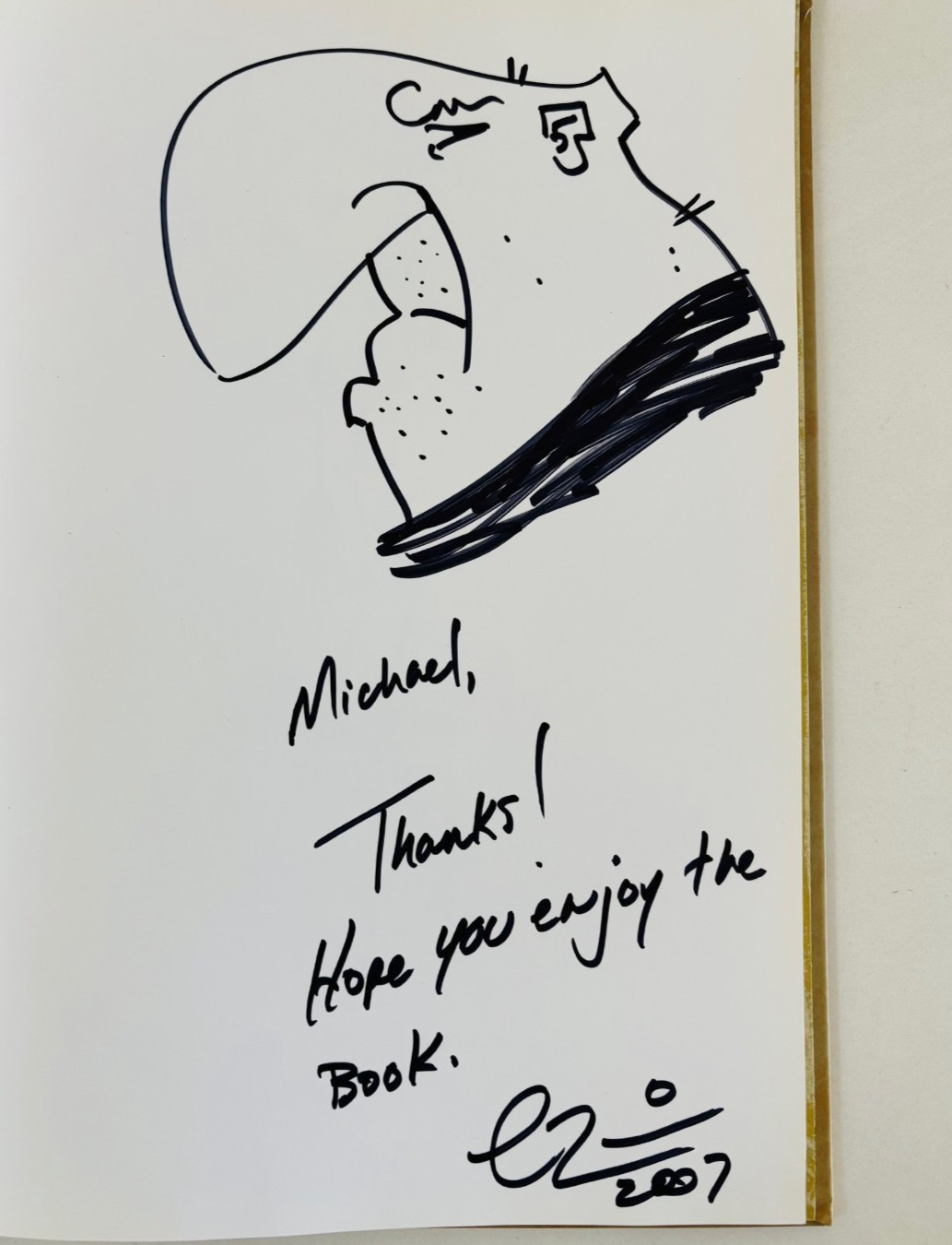 SIGNED Undertoe Patrick Morgan Art Book HC 1st Ed + ORIGINAL SKETCH Caricature