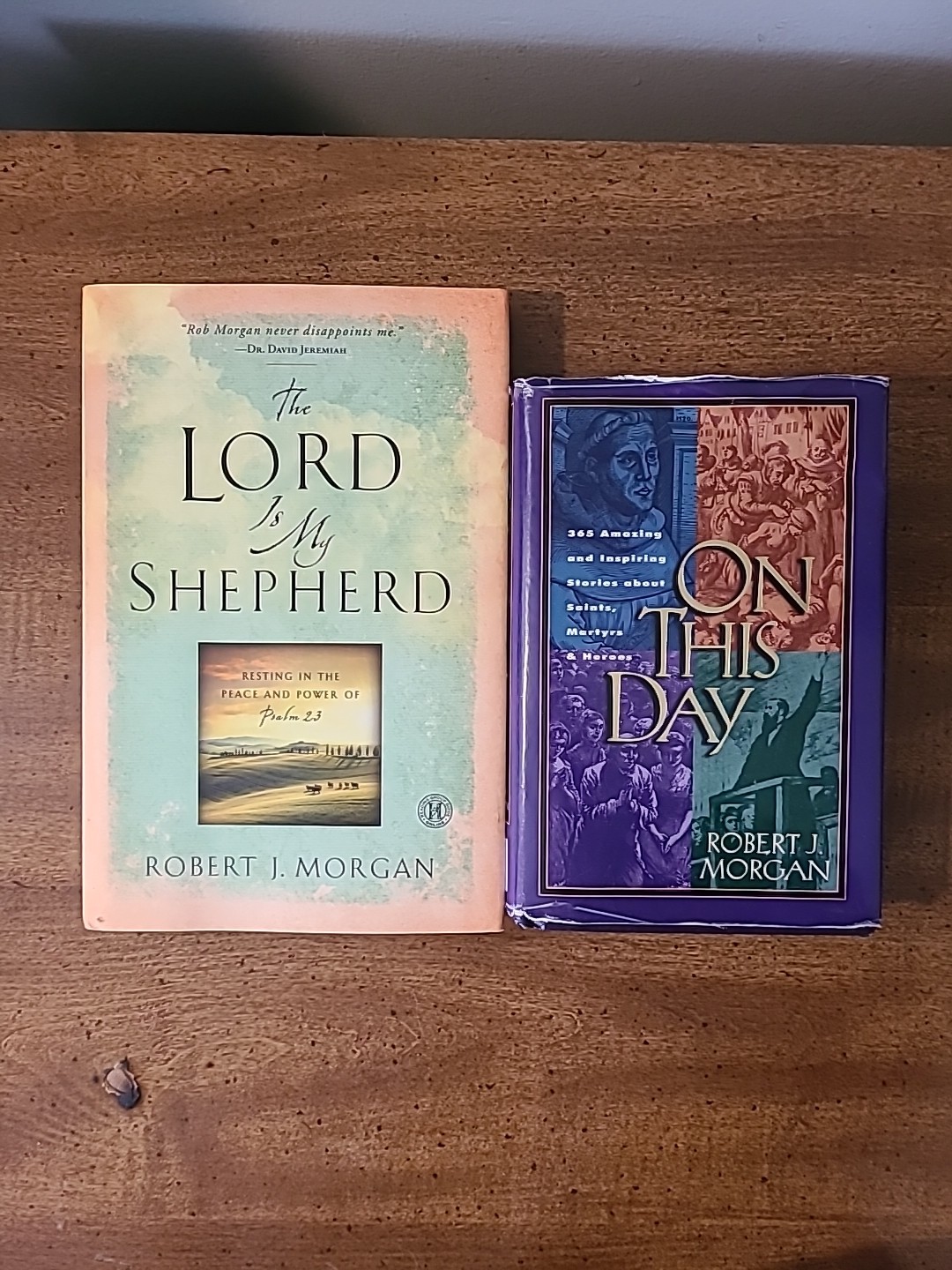 Lot of 2 Robert J. Morgan Hardcover Books 1997-2013 Good Condition