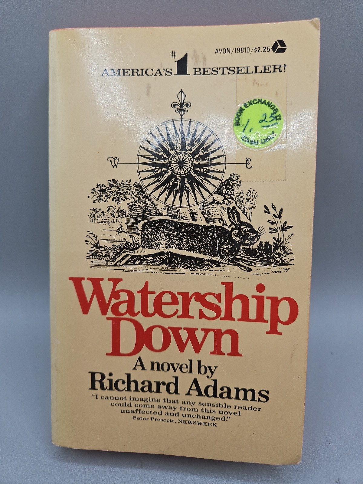 Watership Down Richard Adams 1975 Vintage Avon Paperback 1st Avon Printing VTG