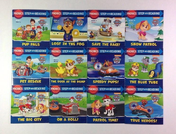 Paw Patrol Phonics Childrens Step Reading Books Beginning Readers Lot 12