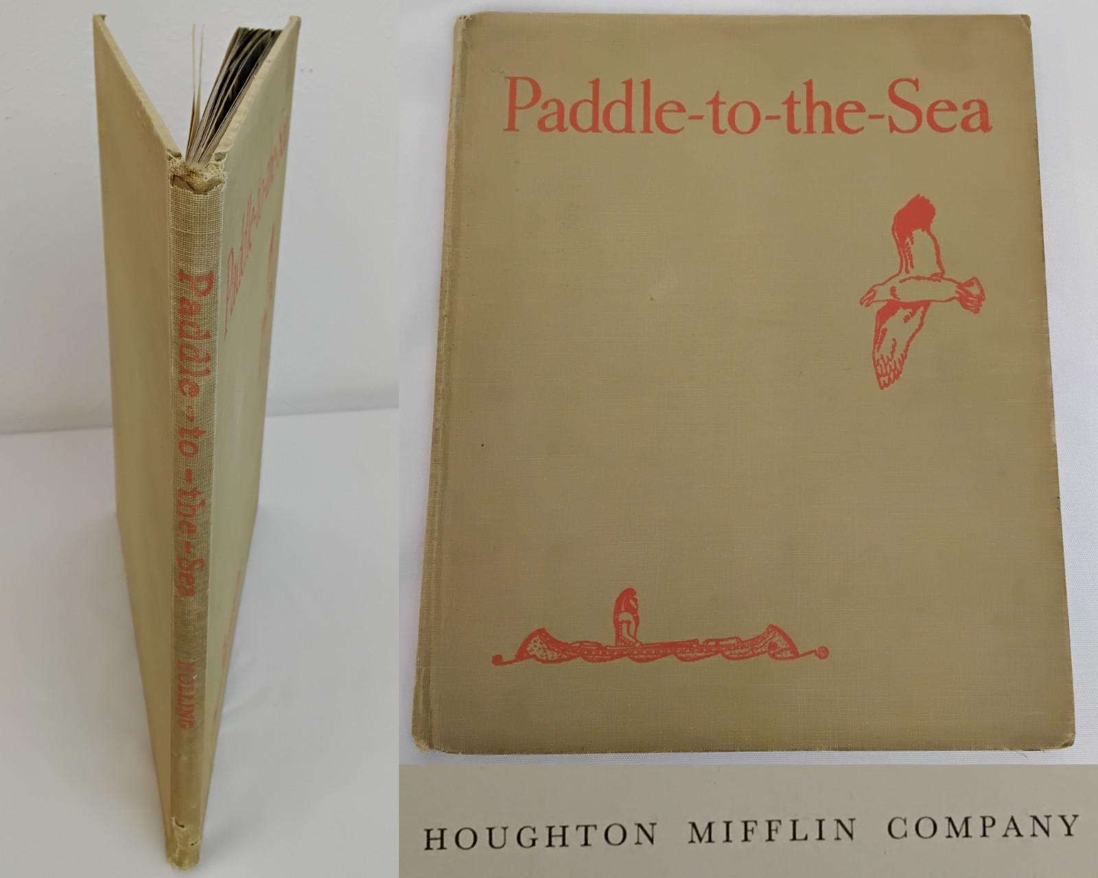 Paddle-to-the-Sea Holling Clancy Holling Missing Dust Jacket #B1138