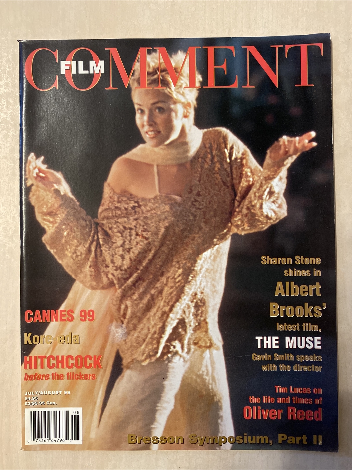 Film Comment Magazine Jul/Aug 1999 Sharon Stone, Albert Brooks Oliver Reed