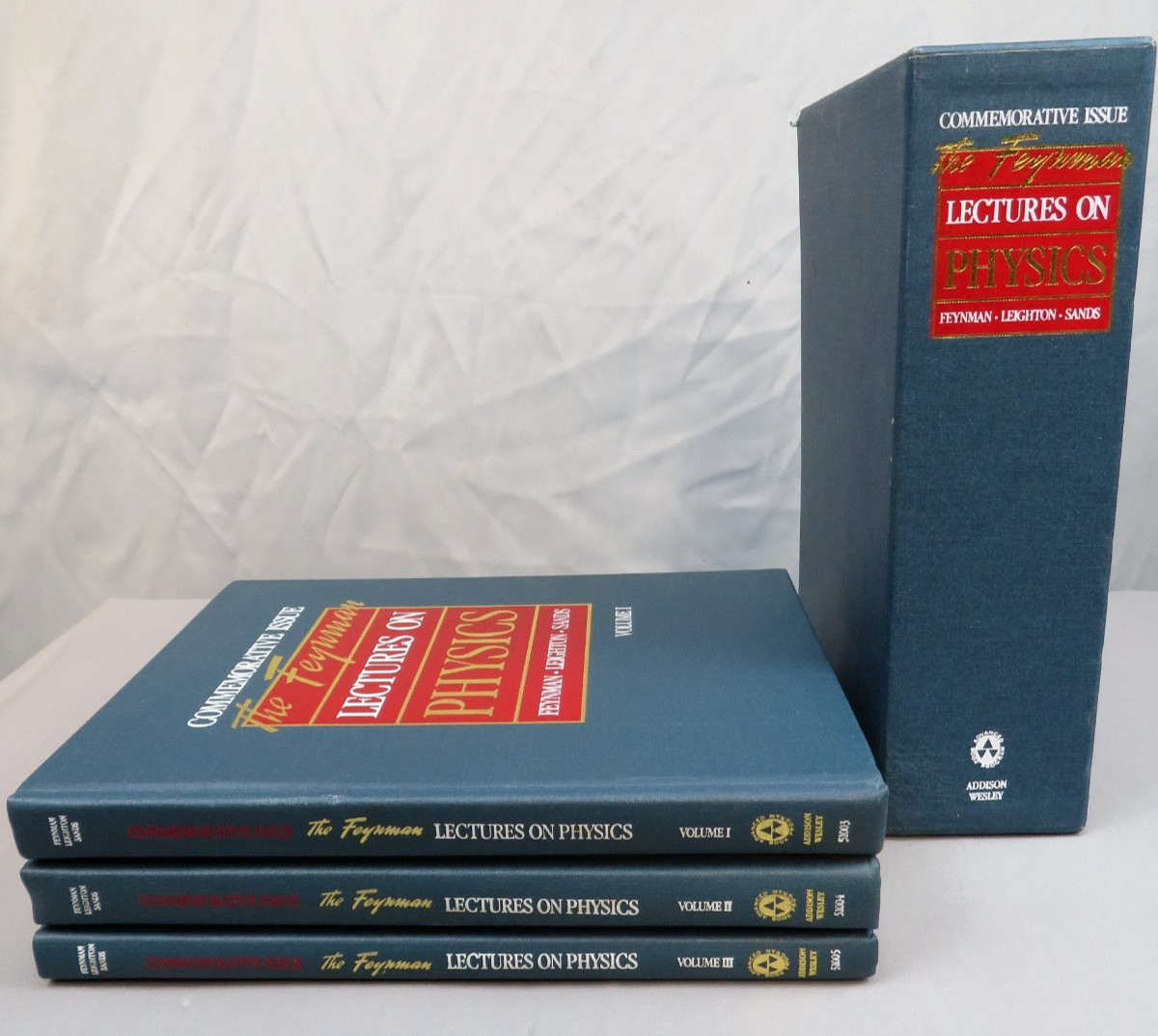 Feynman Lectures on Physics 1989 Commemorative 3 Vol Box Set HC Slip case