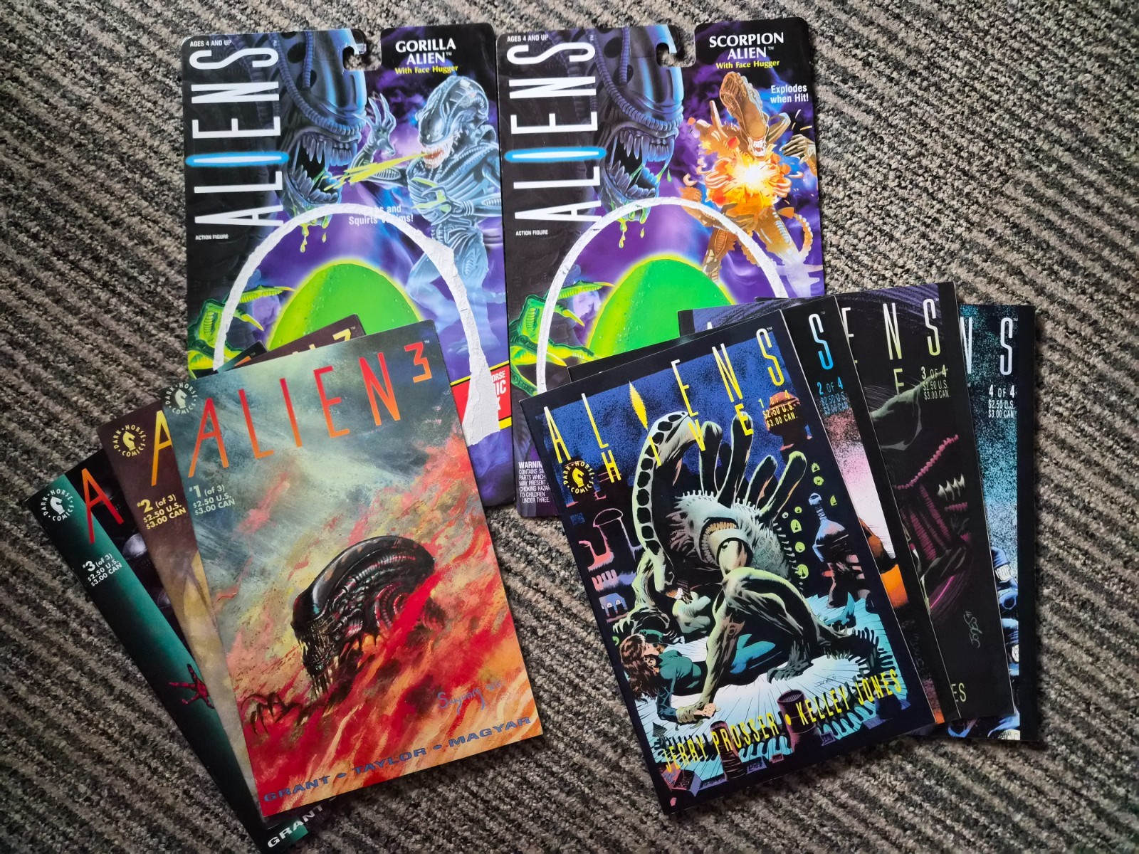 Aliens: Hive (Dark Horse Comics) Issues 1-4 Alien 3 Issues 1 – 3 + aliens cards