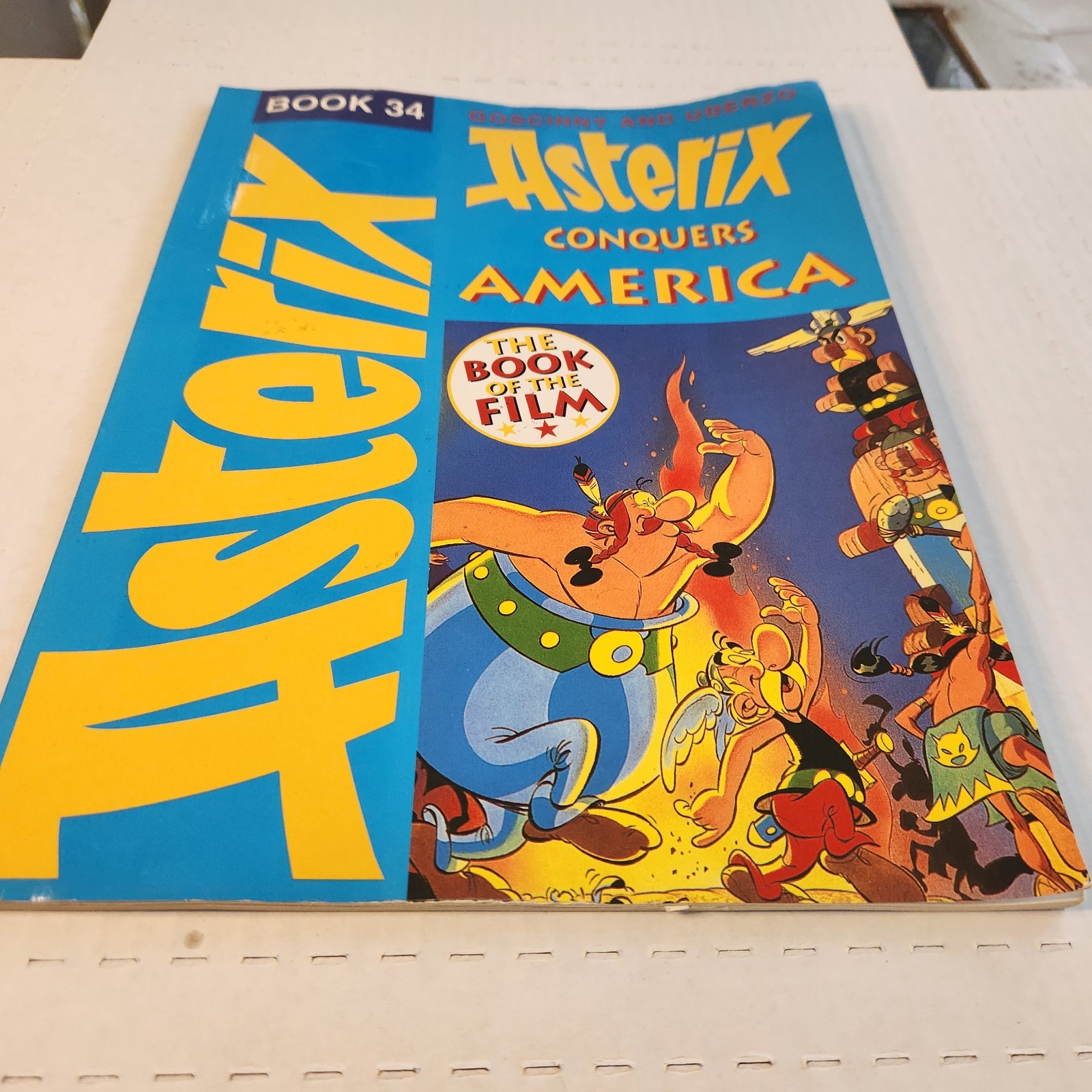 Asterix Conquers America The Book of the Film #34 Rene Goscinny Uderzo Comic PB