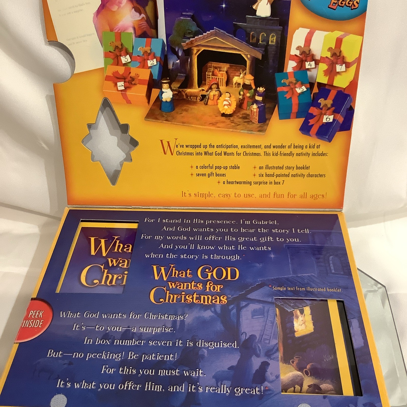 What God Wants for Christmas Interactive Nativity Family Life Set 2005