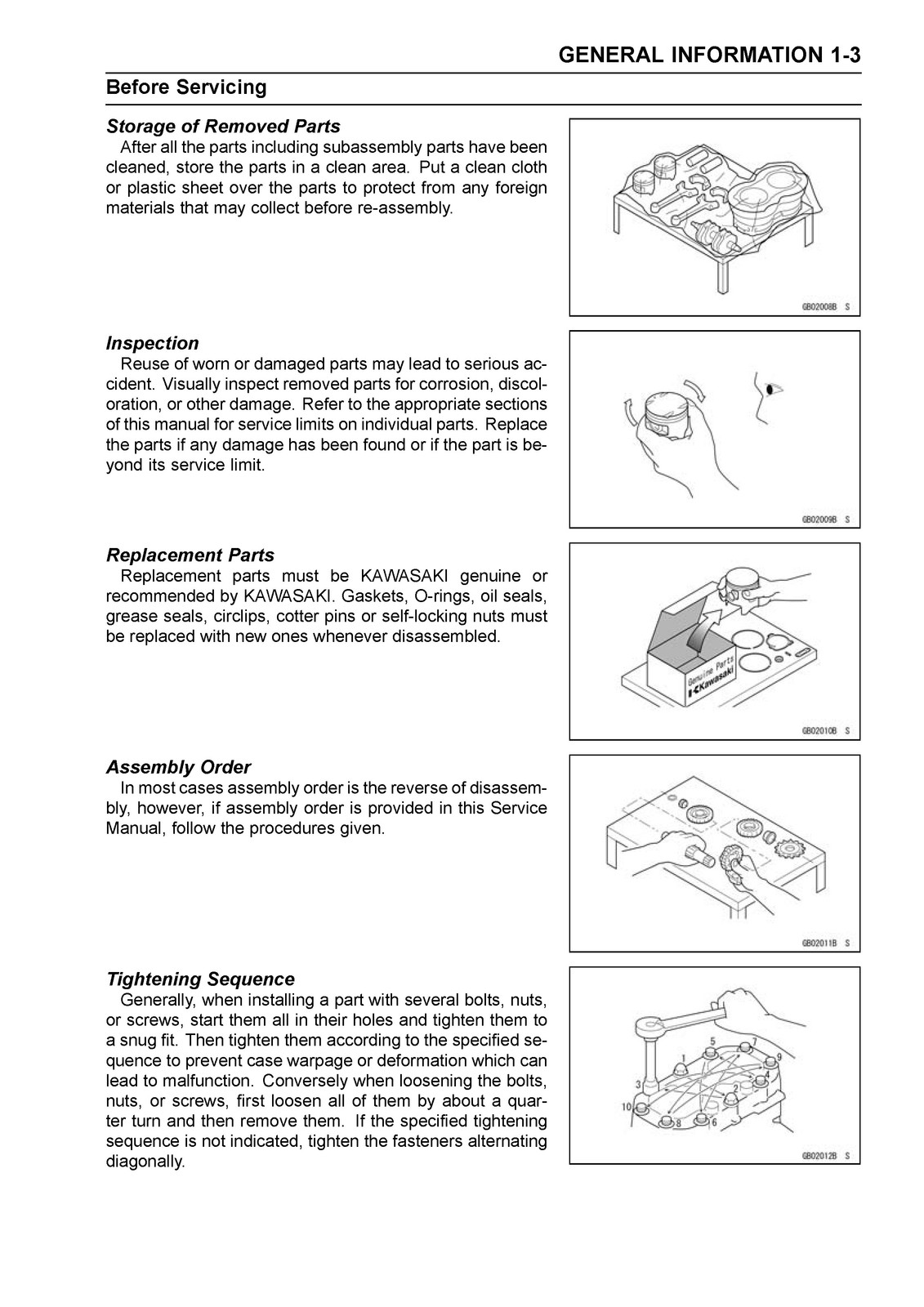 KAWASAKI KX85 KX85-II KX100 Motorcycle Service Manual – WIRE BOUND – COVERS
