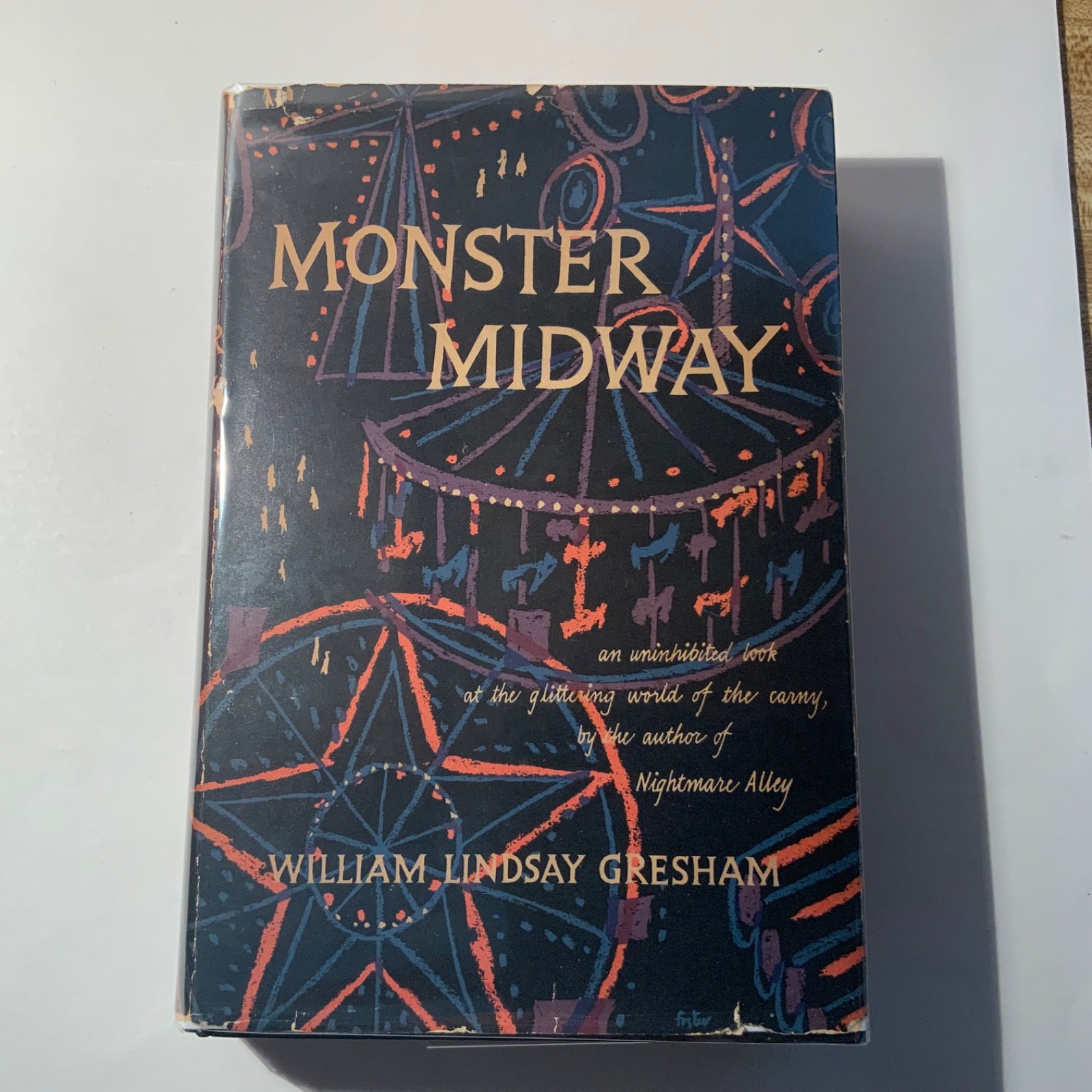 Monster Midway by William Lindsay Gresham 1953 Rinehart 1st edition / 2nd print