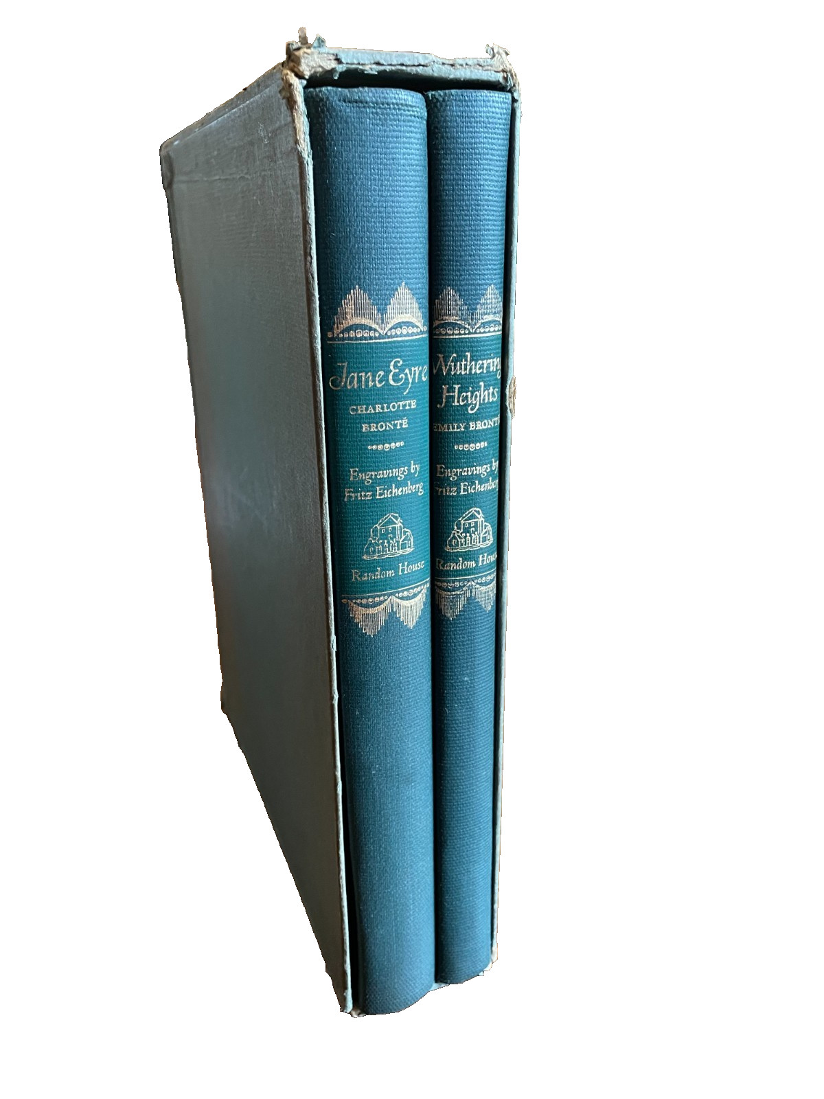 Jane Eyre & Wuthering Heights Set Charlotte Emily Bronte 1943 Random House RARE