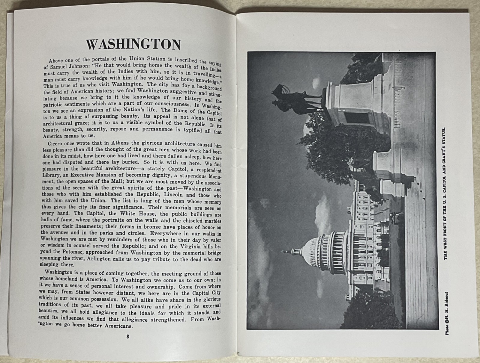 1950 Washington Practical Guide-Charles B. Reynolds & 1930s New York State Fair